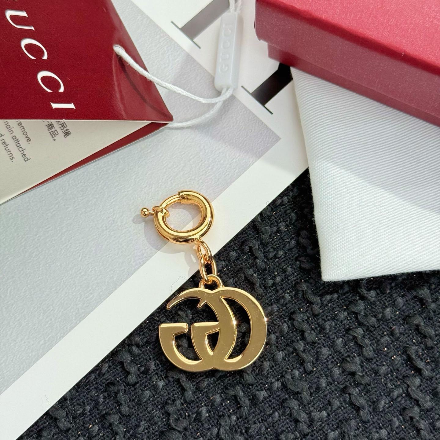 Gucci Double G Bag Charm - DesignerGu