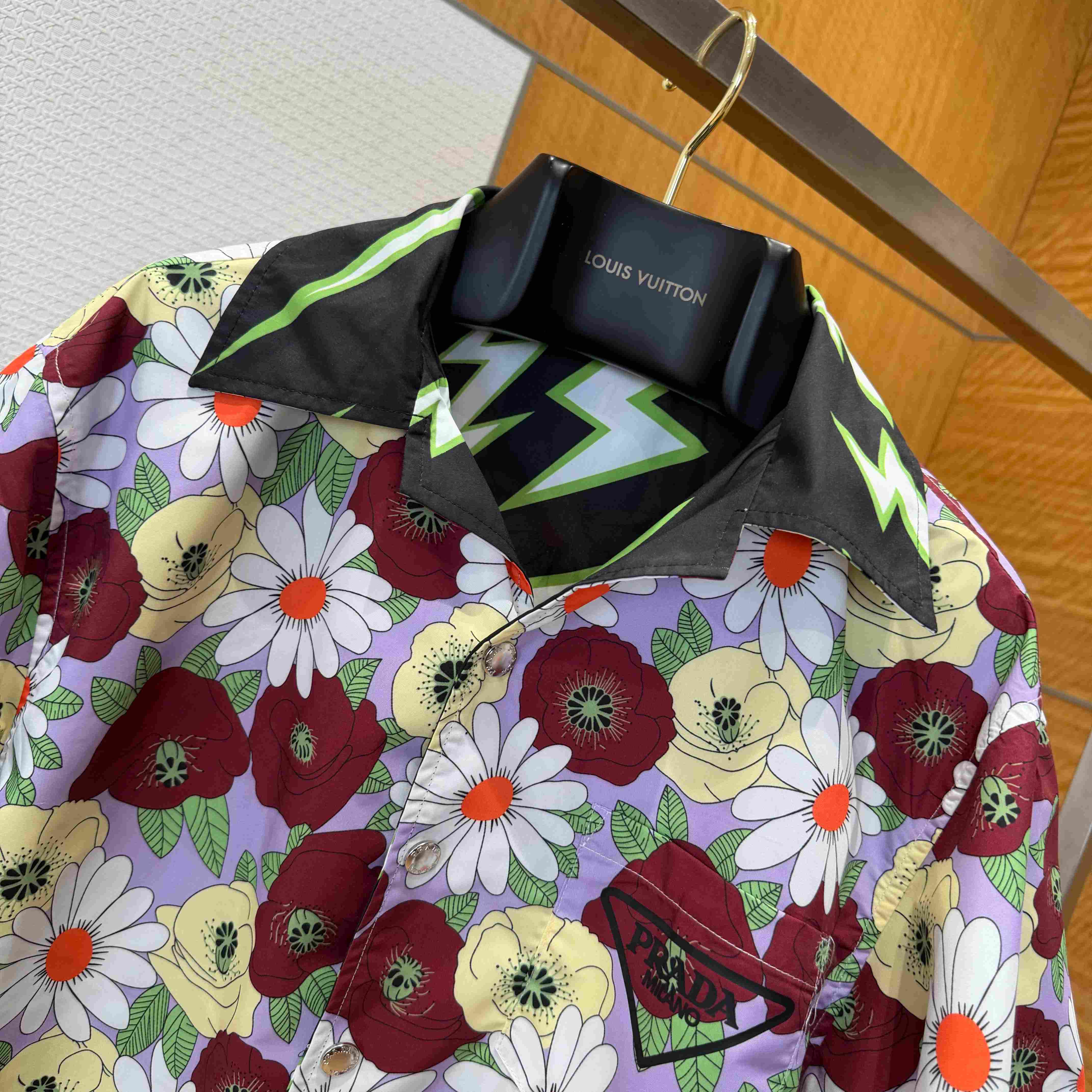 Prada Timecapsule Printed Cotton Shirt - DesignerGu