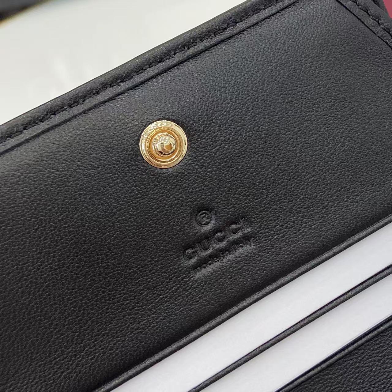 Gucci GG Marmont Card Case Wallet 466492 - DesignerGu