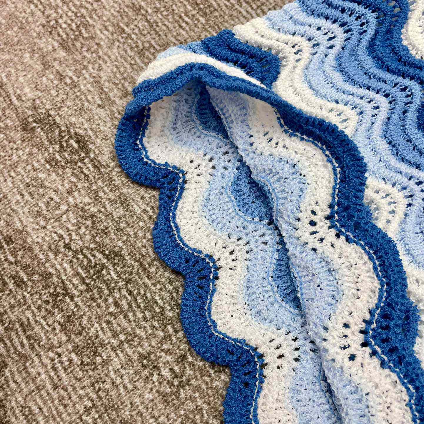 Casablanca Wavy Gradient Crochet Shorts  D008 - DesignerGu