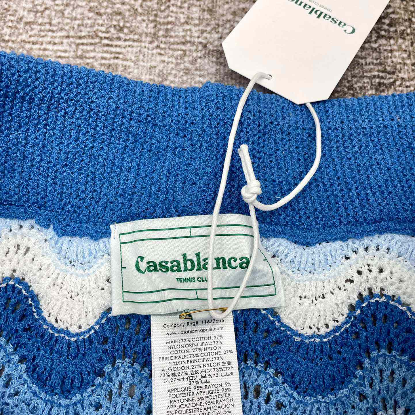 Casablanca Wavy Gradient Crochet Shorts  D008 - DesignerGu