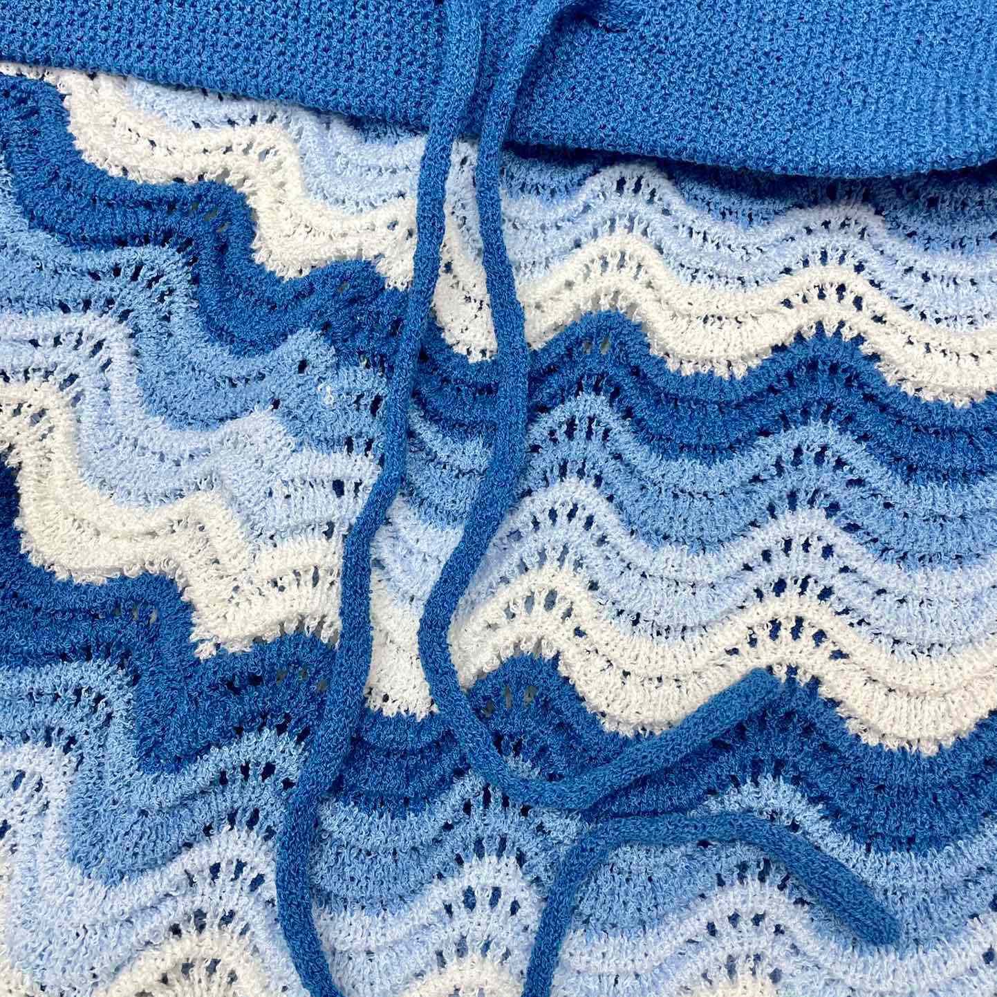 Casablanca Wavy Gradient Crochet Shorts  D008 - DesignerGu