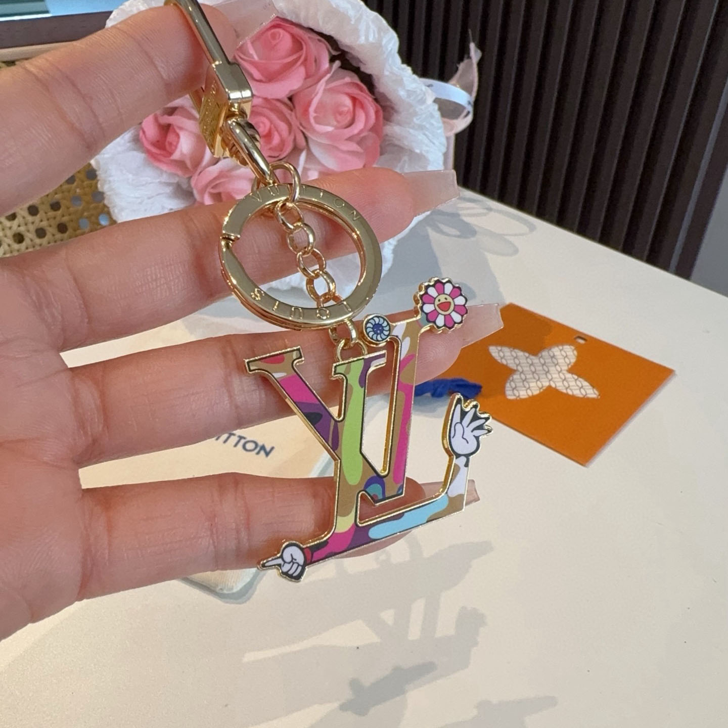 Louis Vuitton LV x TM LV Iconic Superflat Key Holder M02468 - DesignerGu