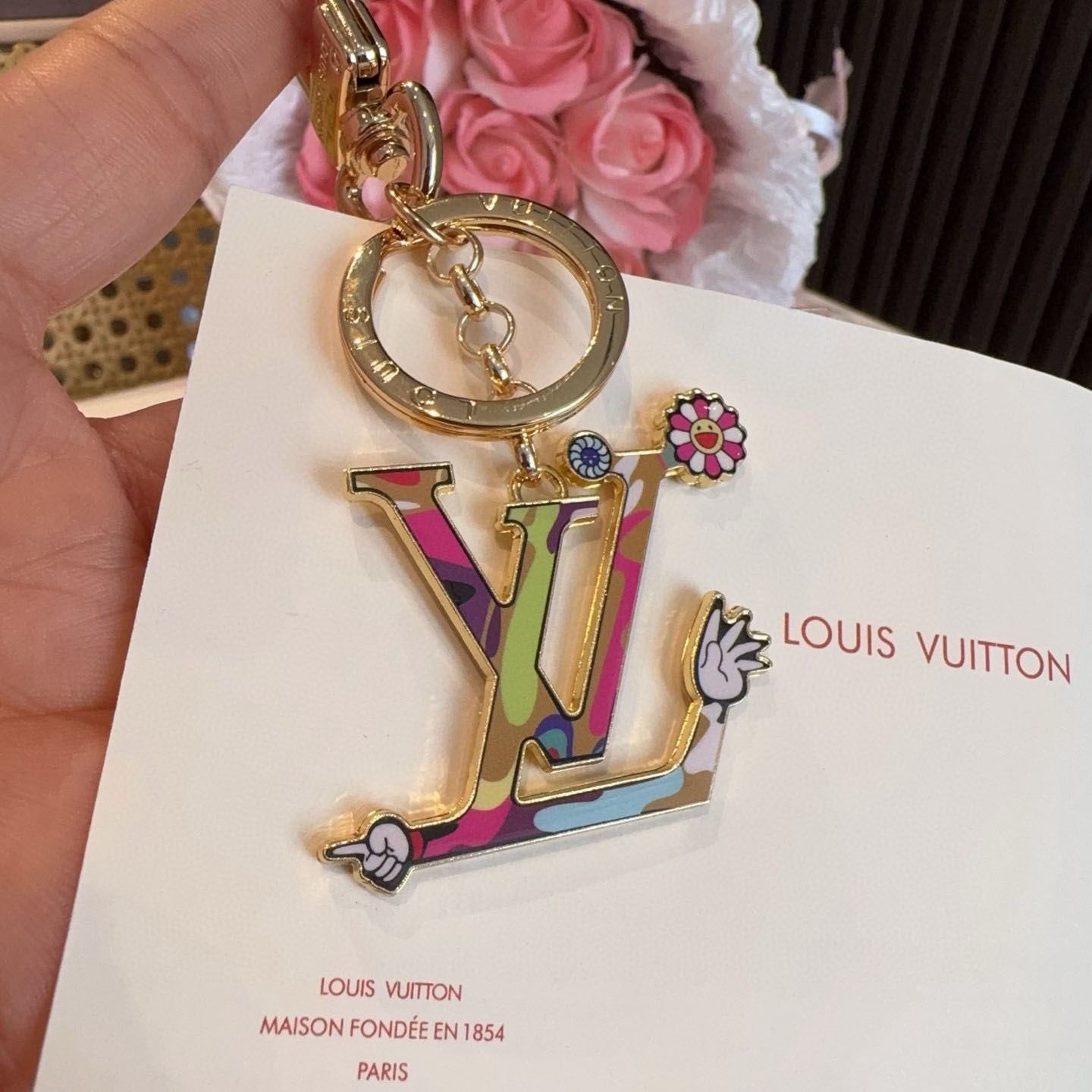 Louis Vuitton LV x TM LV Iconic Superflat Key Holder M02468 - DesignerGu