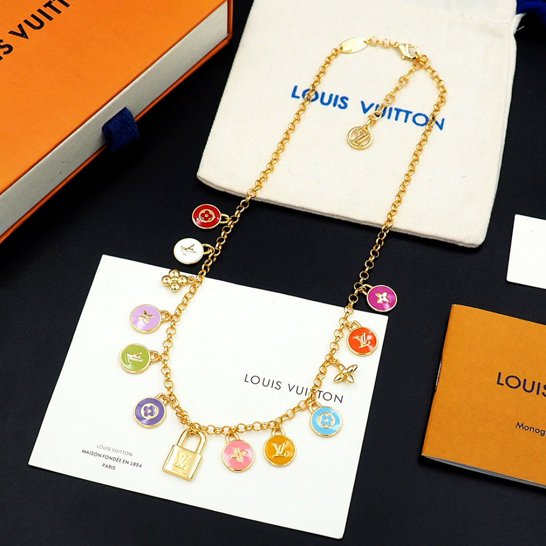 Louis Vuitton LV Confetti Necklace M03506 - DesignerGu