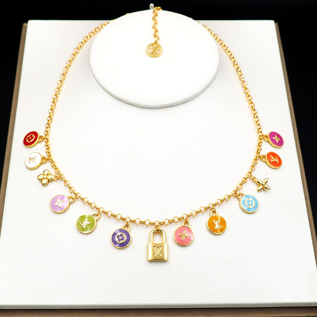 Louis Vuitton LV Confetti Necklace M03506 - DesignerGu