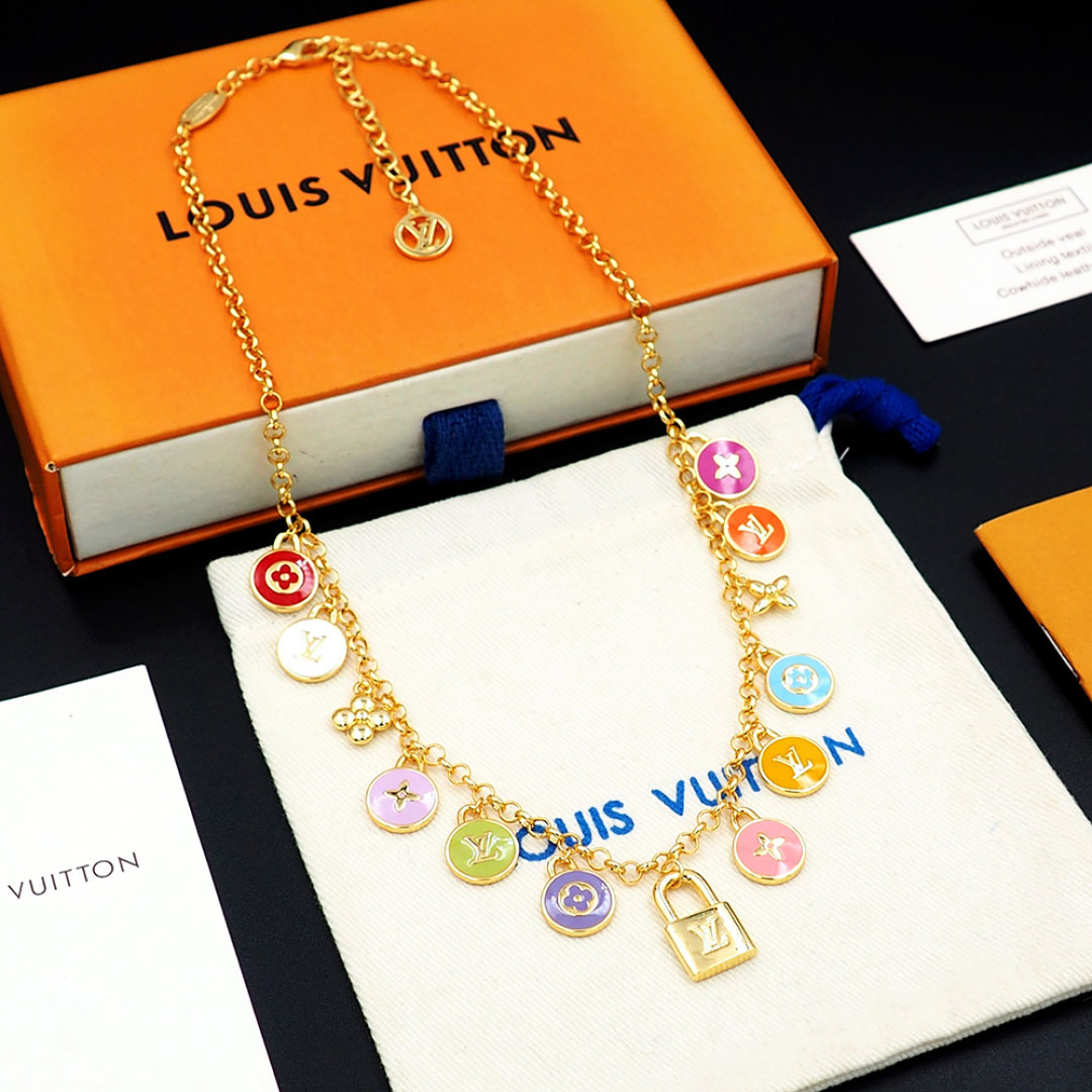 Louis Vuitton LV Confetti Necklace M03506 - DesignerGu