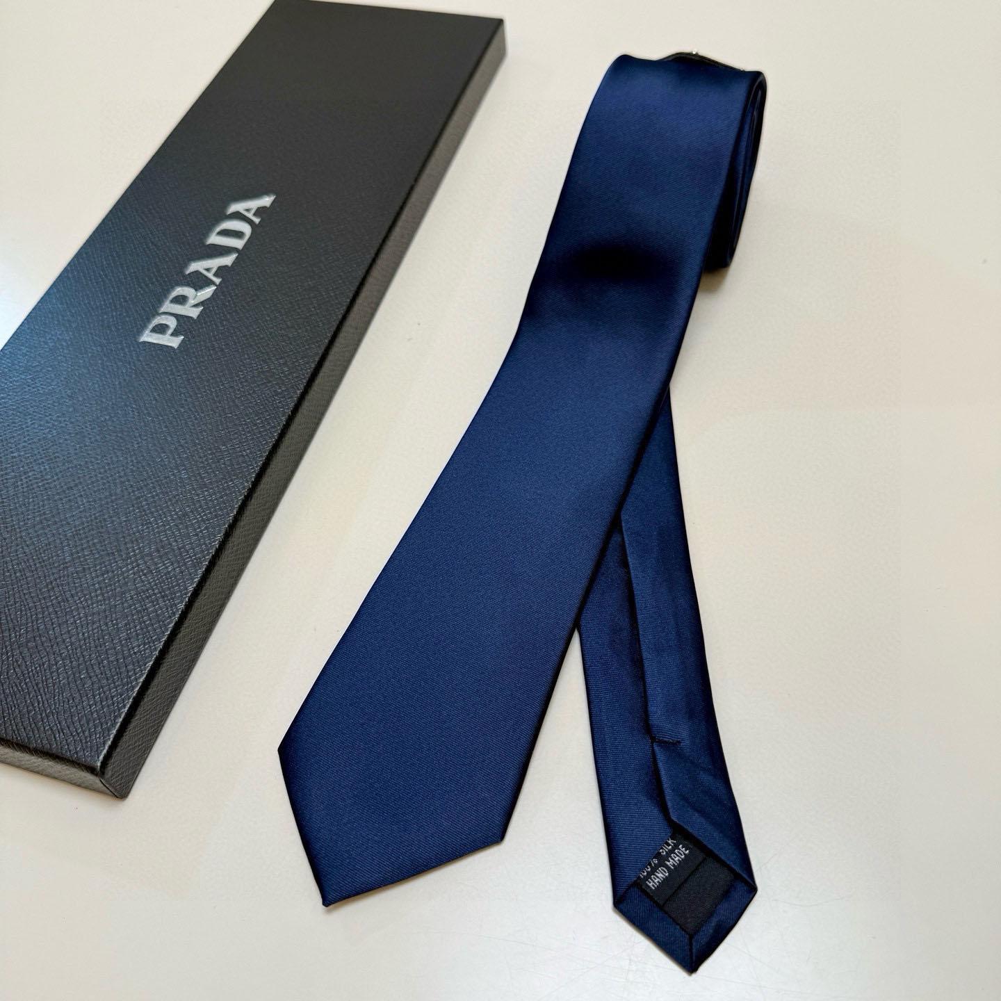 Prada Prada Logo Tie - DesignerGu
