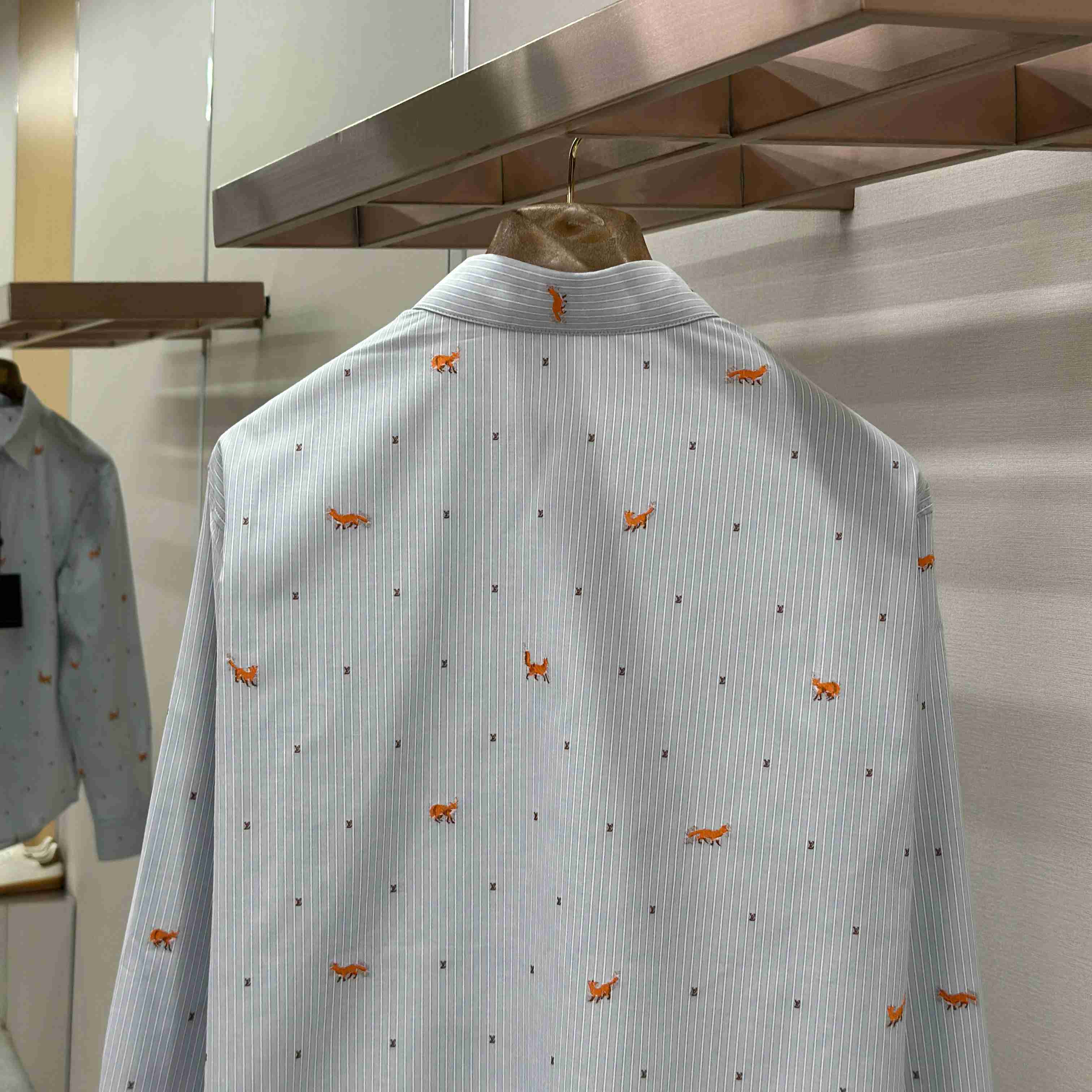 Louis Vuitton Striped Fil Coupe Shirt 1AJC98 - DesignerGu