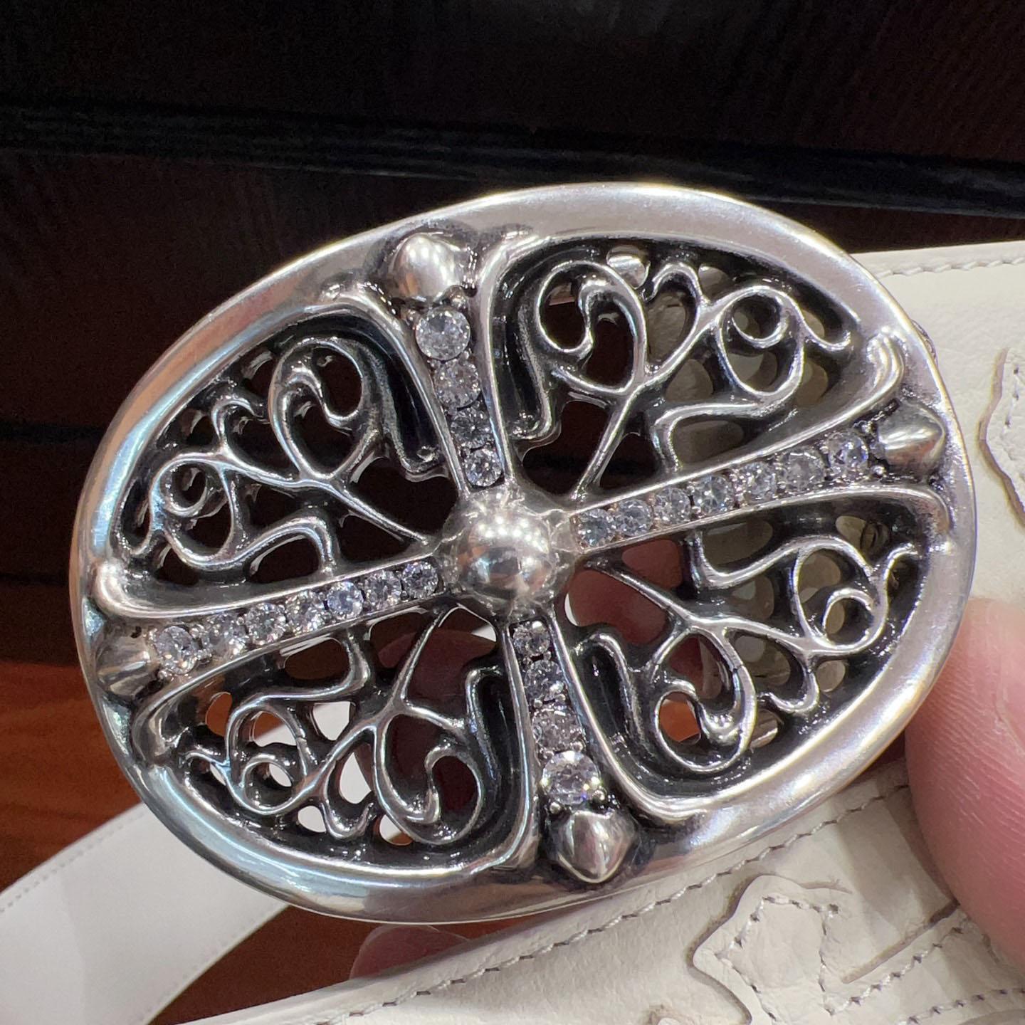 Chrome Hearts Leather Belt   - DesignerGu