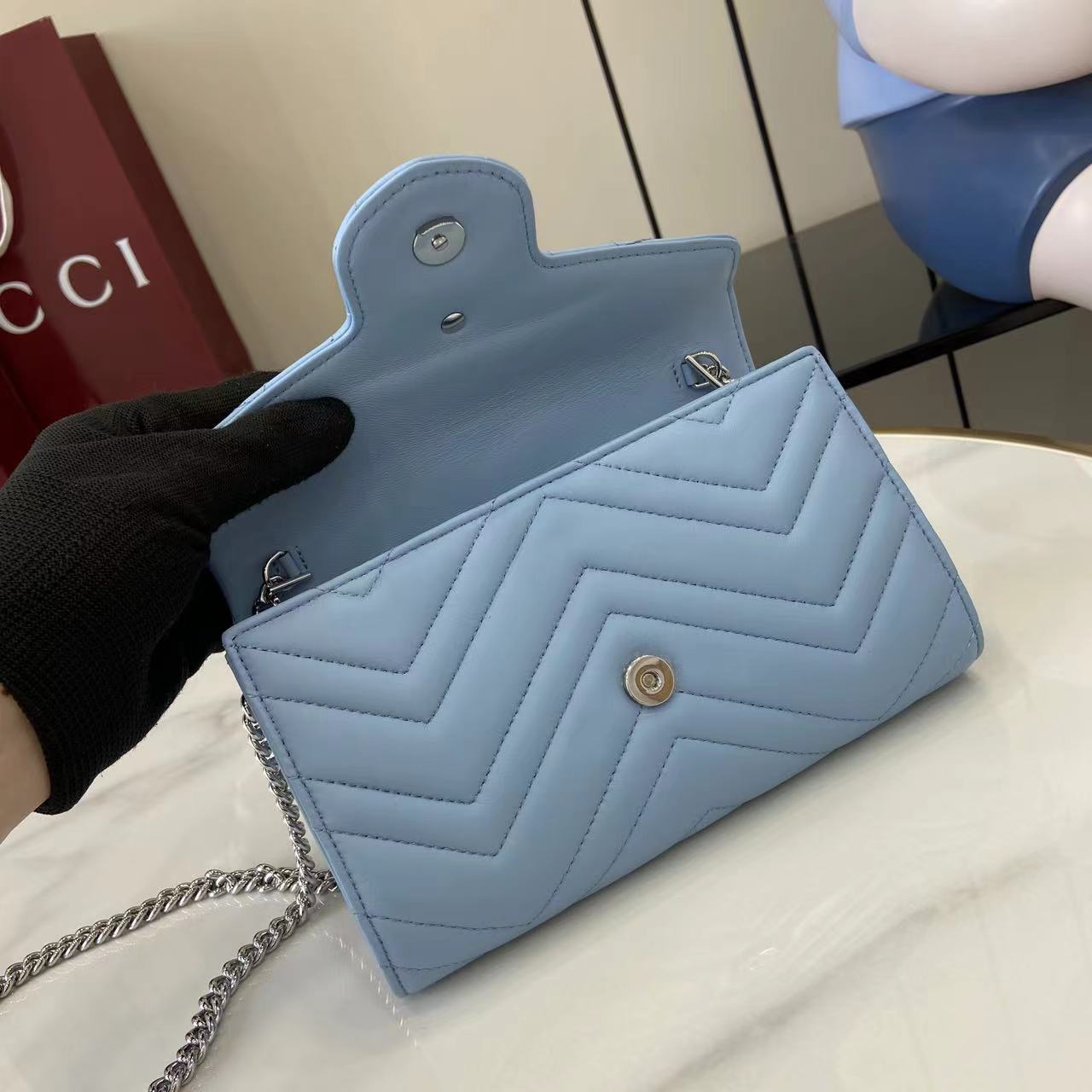 Gucci GG Marmont Wallet On Chain - DesignerGu