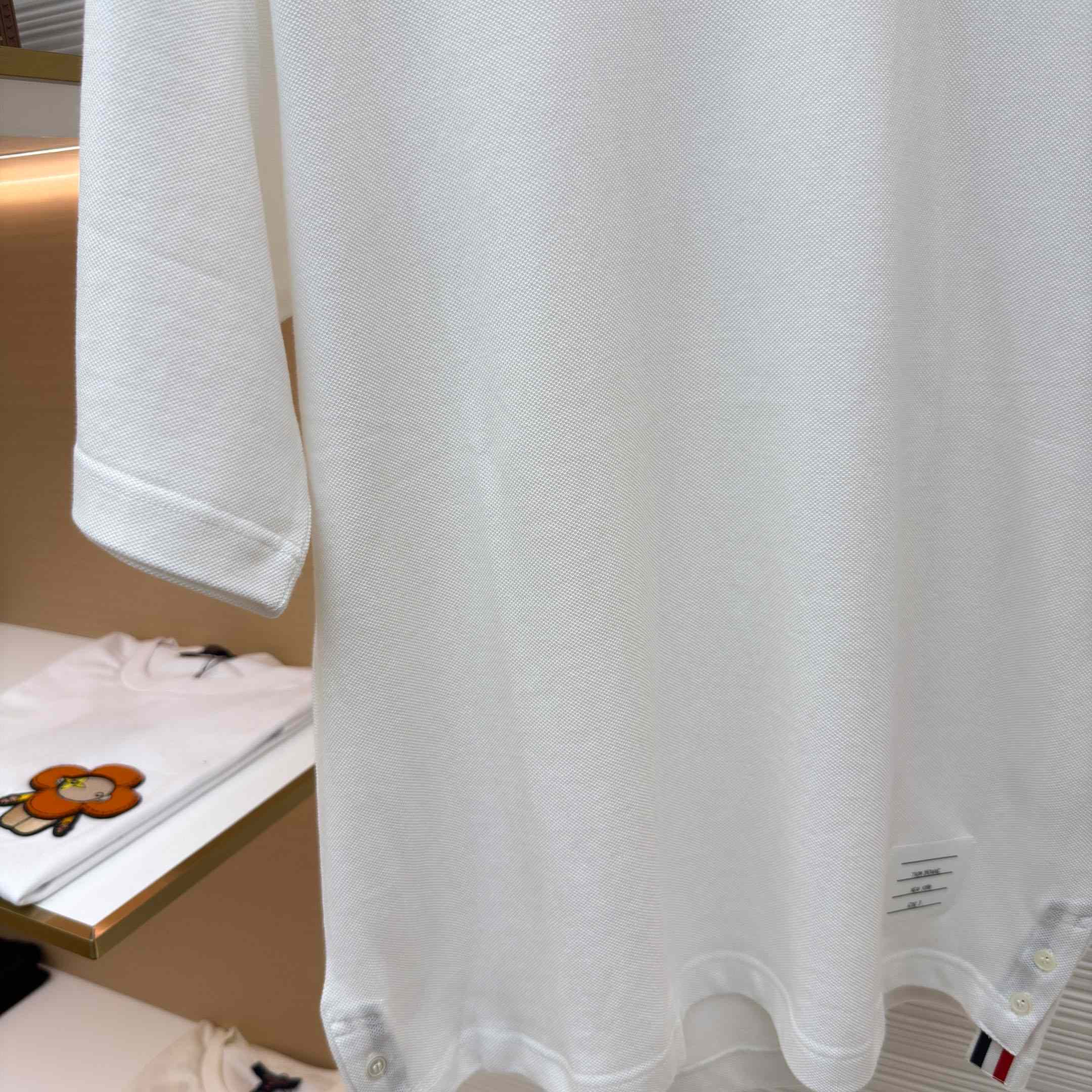 Thom Browne Cotton 4-Bar Short Sleeve T-Shirt - DesignerGu