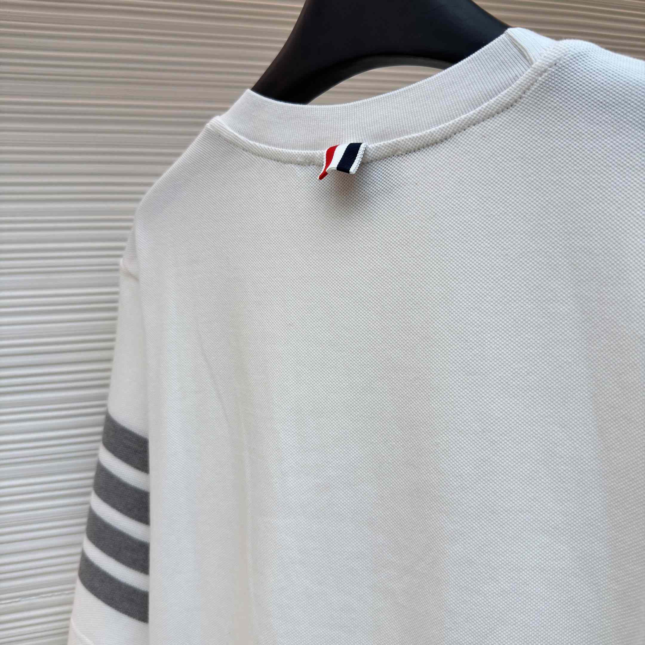 Thom Browne Cotton 4-Bar Short Sleeve T-Shirt - DesignerGu