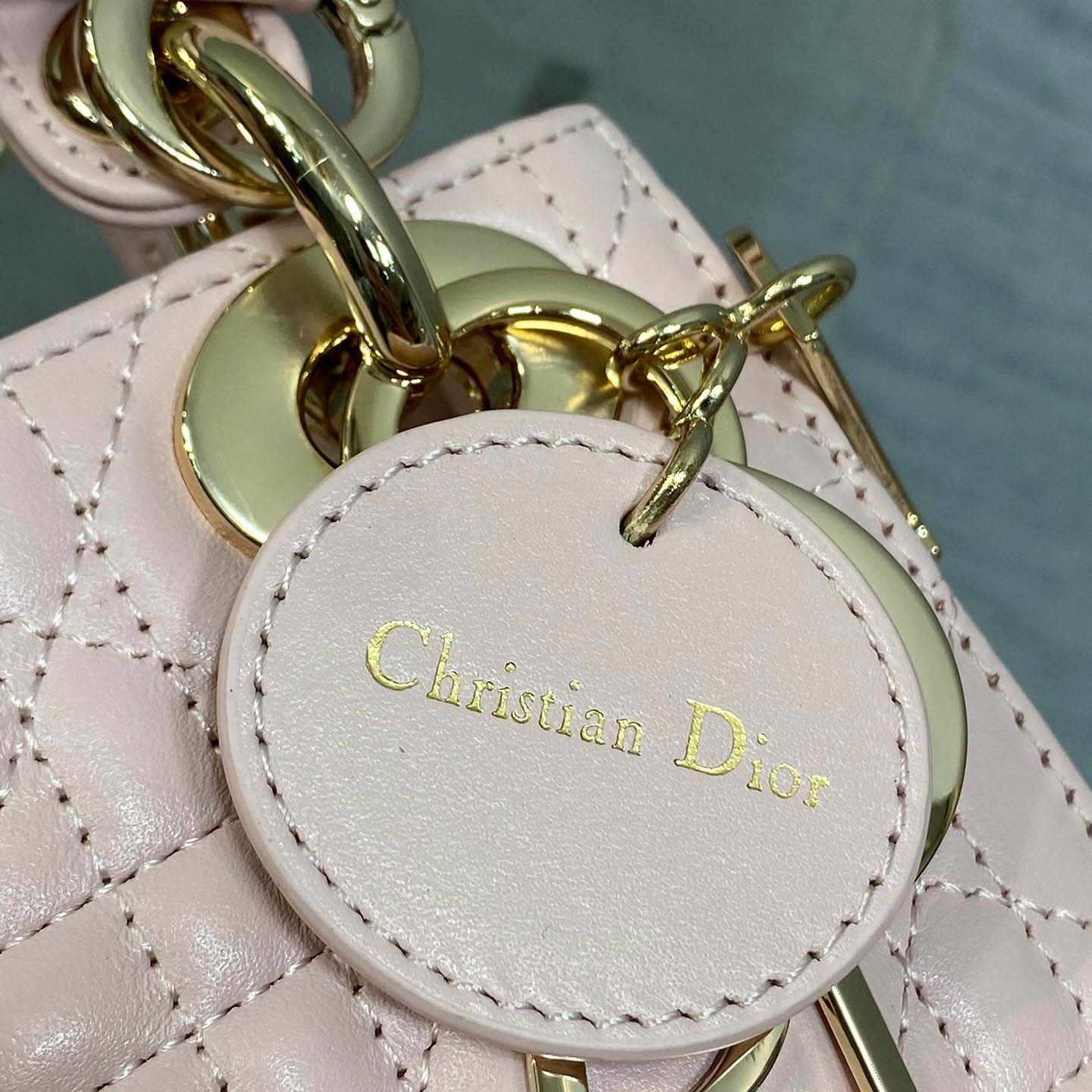 Dior Mini Lady Dior Bag With Chain - DesignerGu