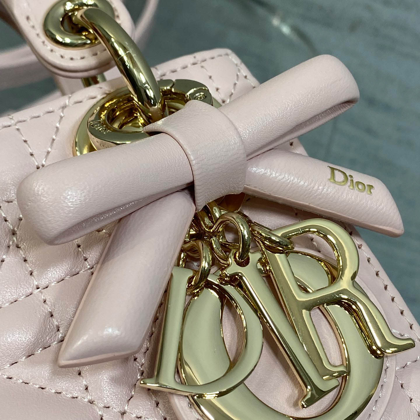 Dior Mini Lady Dior Bag With Chain - DesignerGu