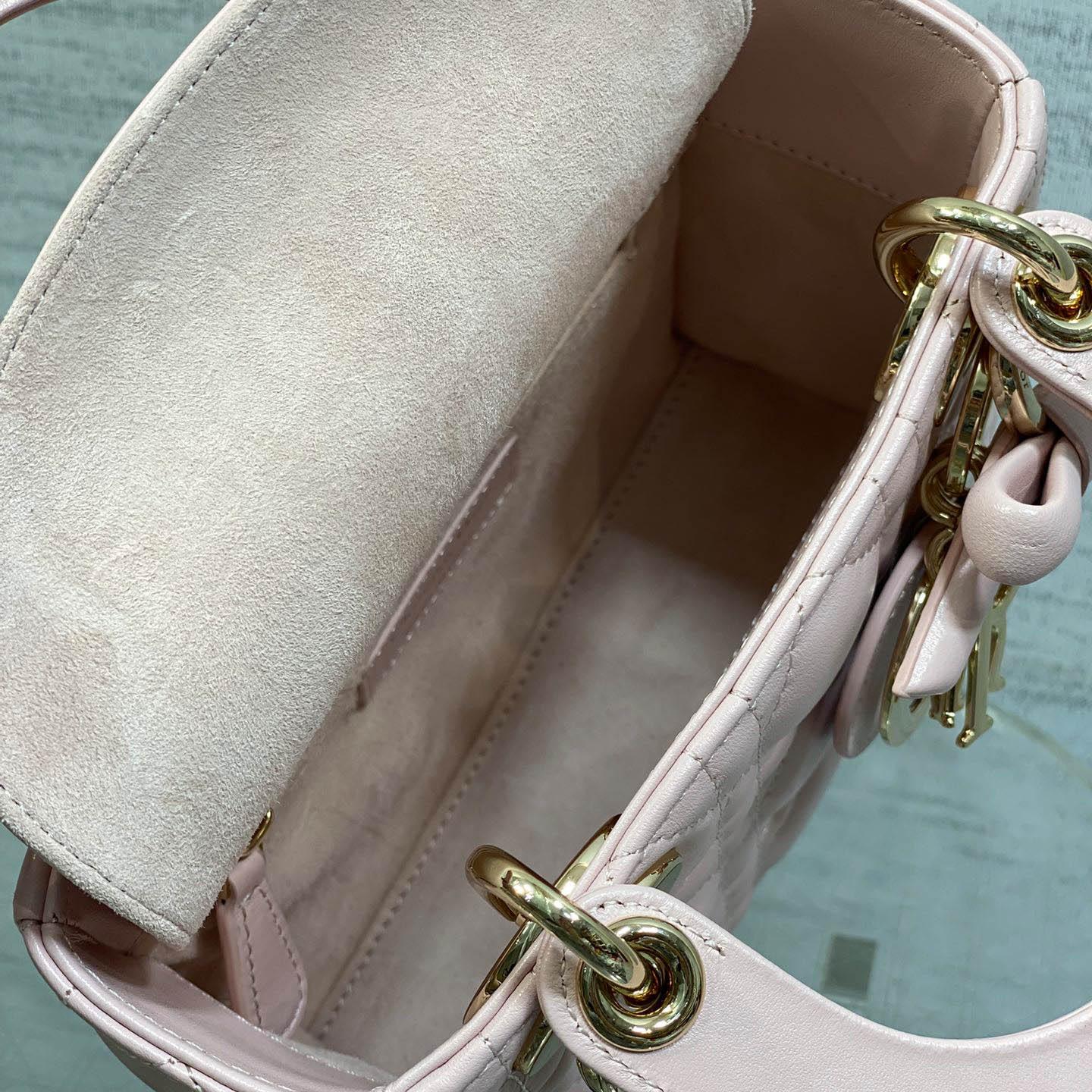 Dior Mini Lady Dior Bag With Chain - DesignerGu