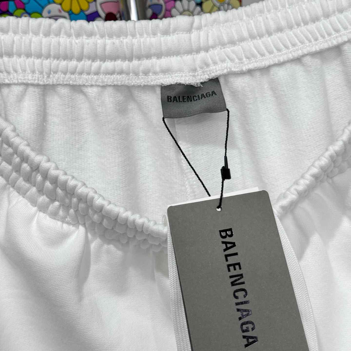 Balenciaga Wet Brush Relaxed Fit Shorts In White - DesignerGu