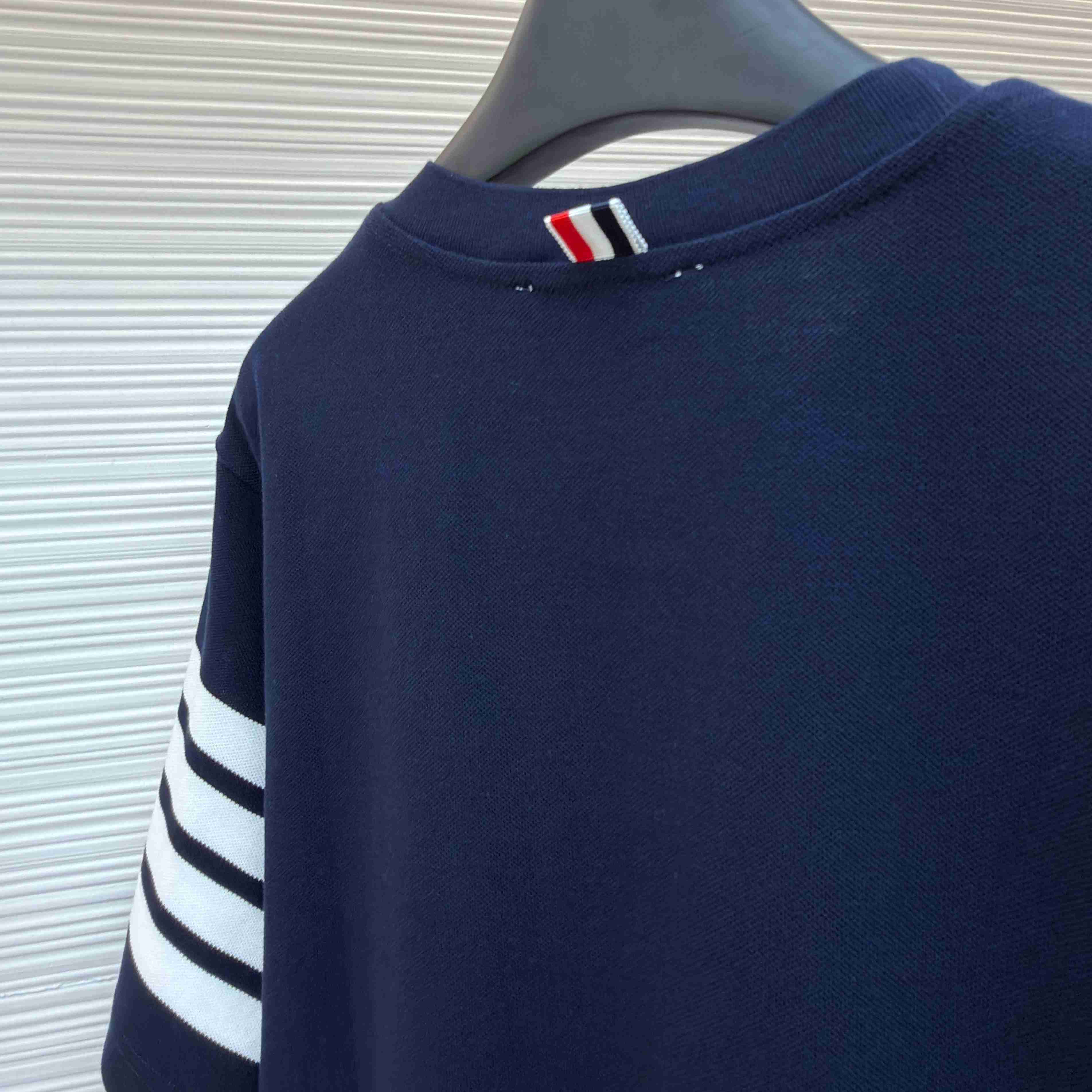 Thom Browne Cotton 4-Bar Short Sleeve T-Shirt - DesignerGu