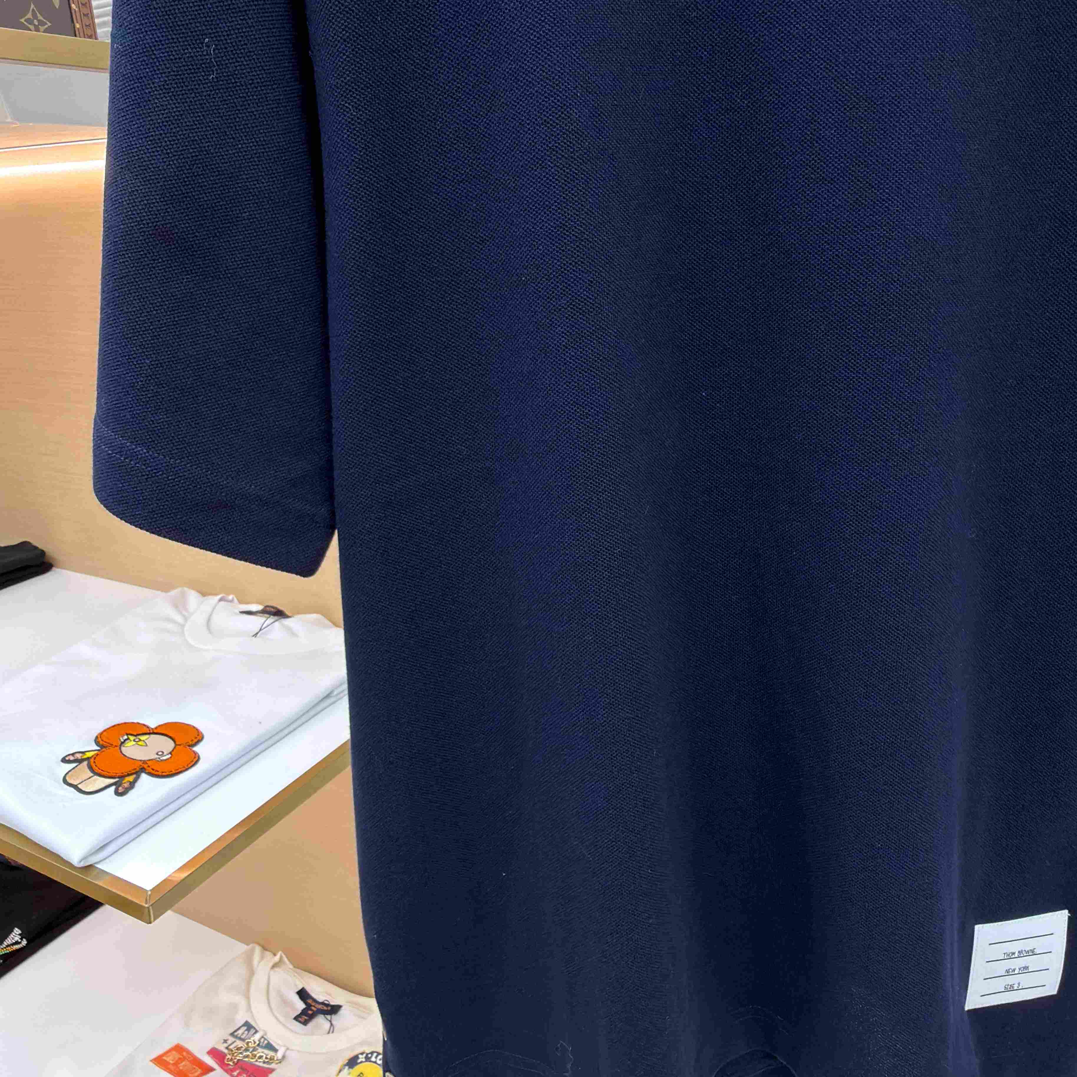 Thom Browne Cotton 4-Bar Short Sleeve T-Shirt - DesignerGu