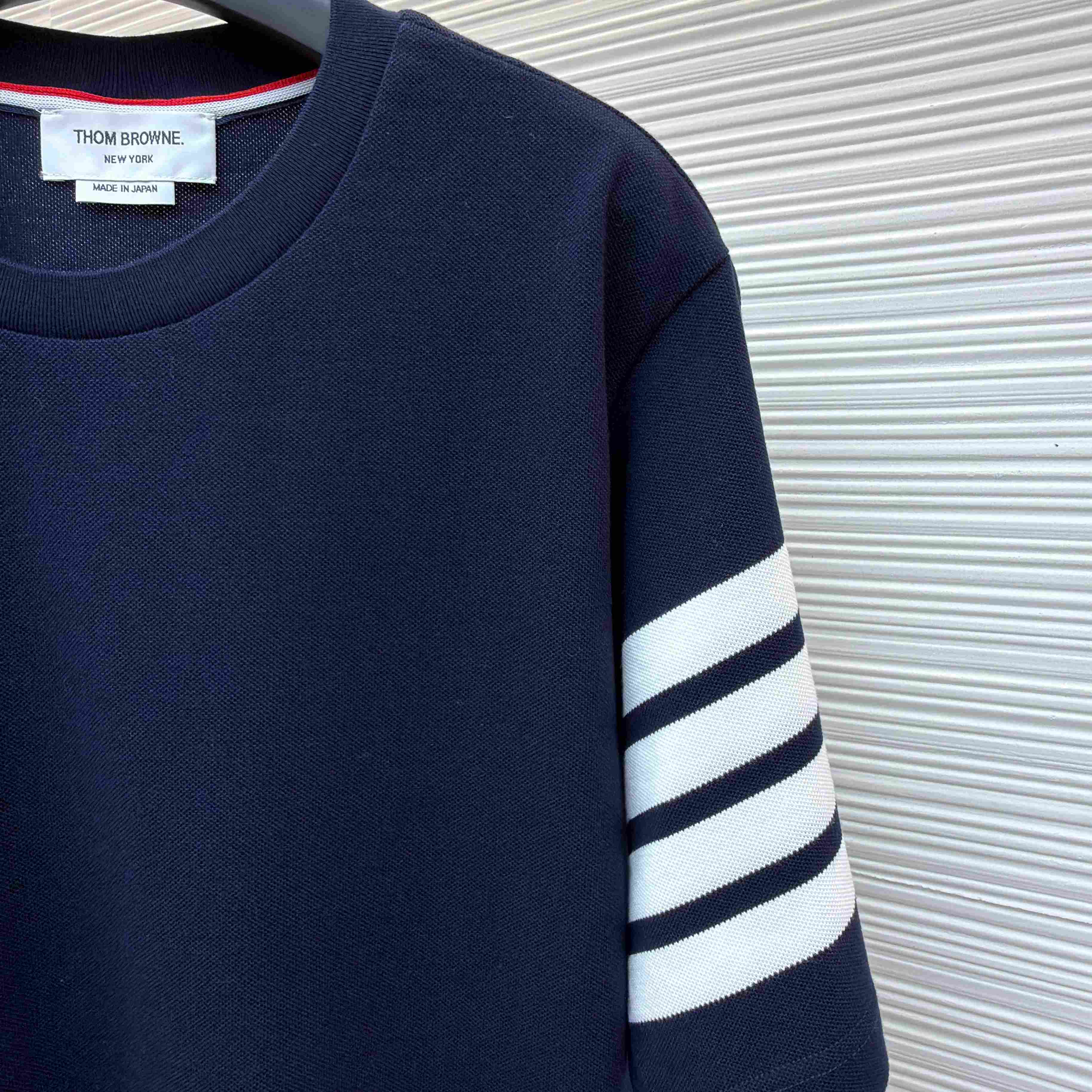 Thom Browne Cotton 4-Bar Short Sleeve T-Shirt - DesignerGu