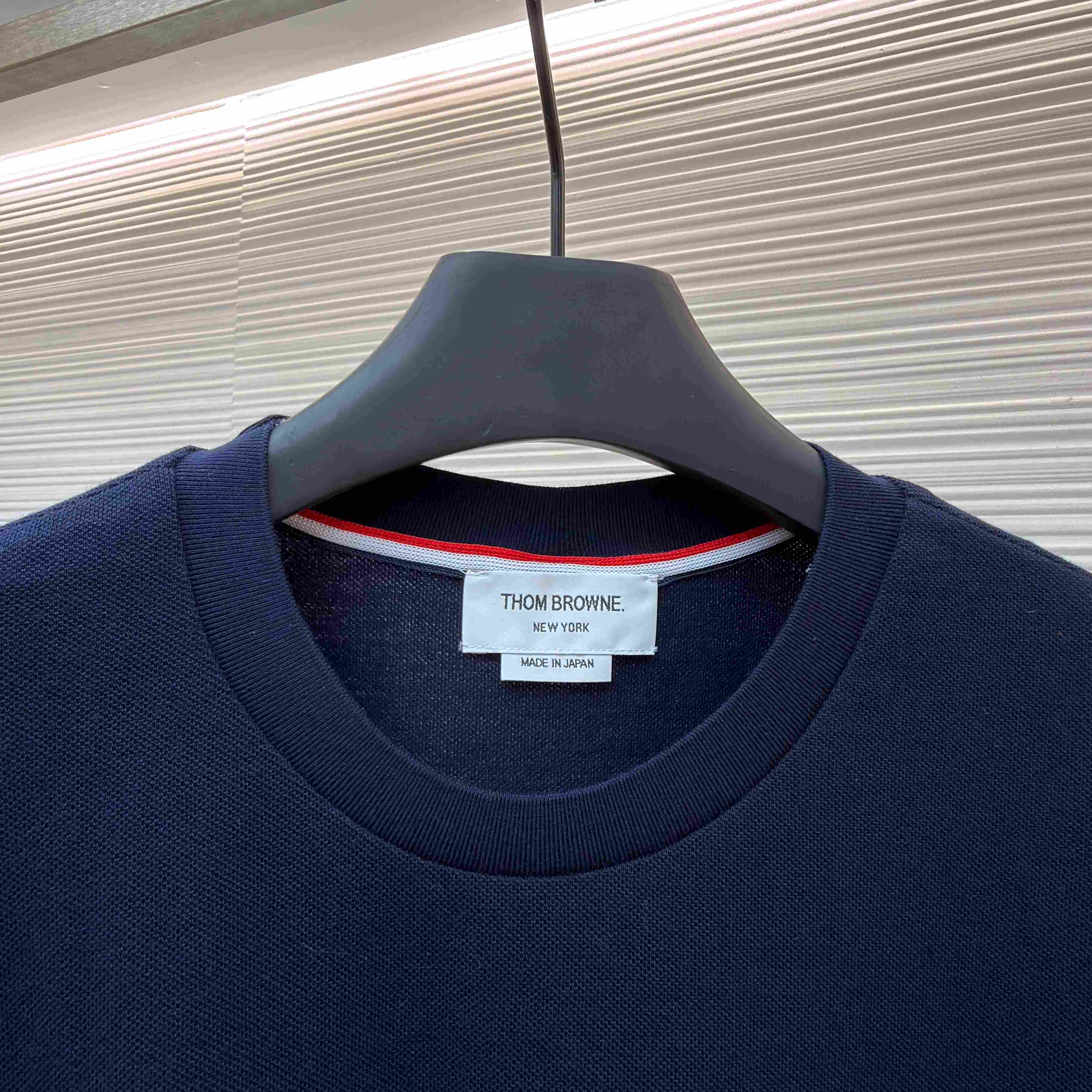 Thom Browne Cotton 4-Bar Short Sleeve T-Shirt - DesignerGu