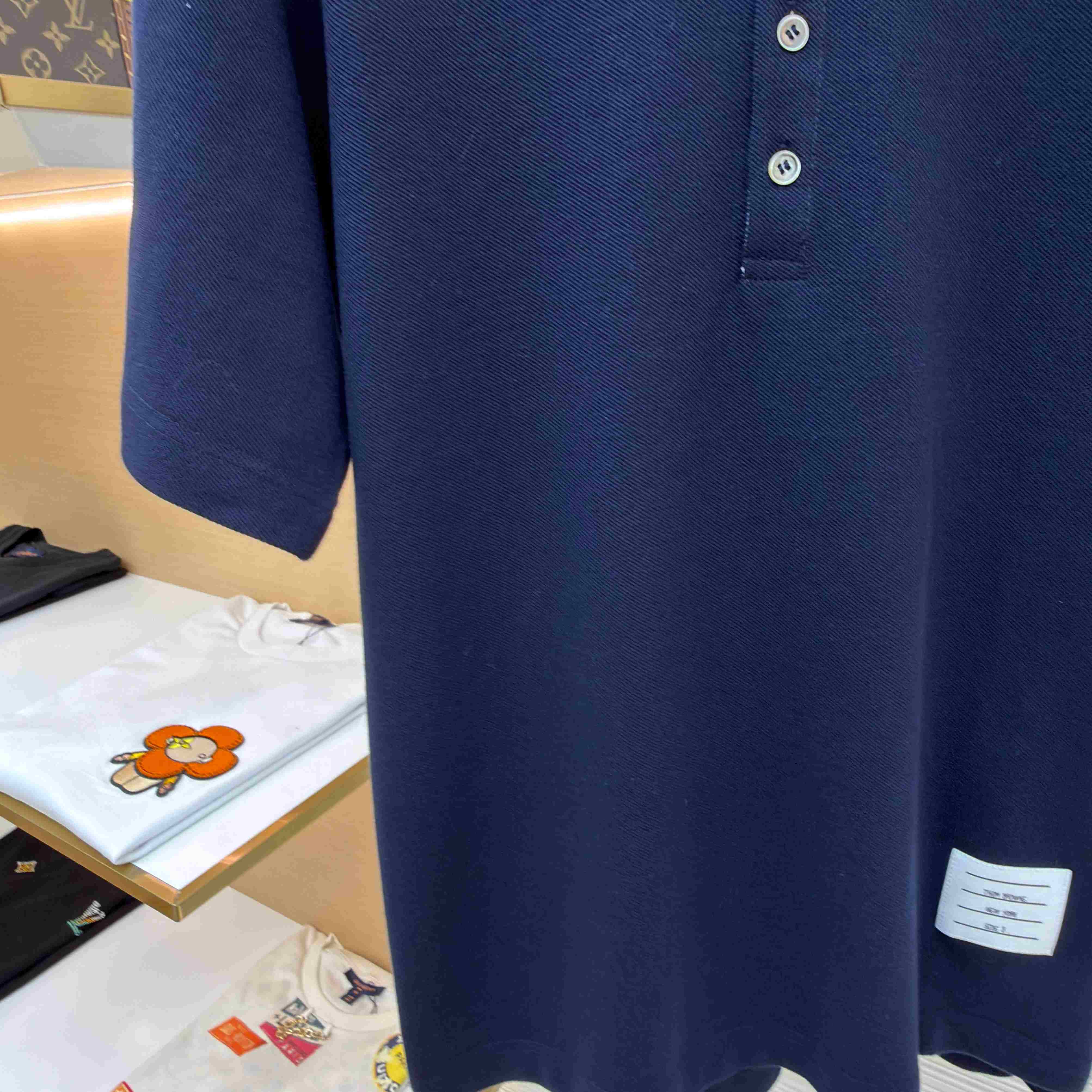 Thom Browne Classic Pique 4-Bar Short Sleeve Polo   - DesignerGu