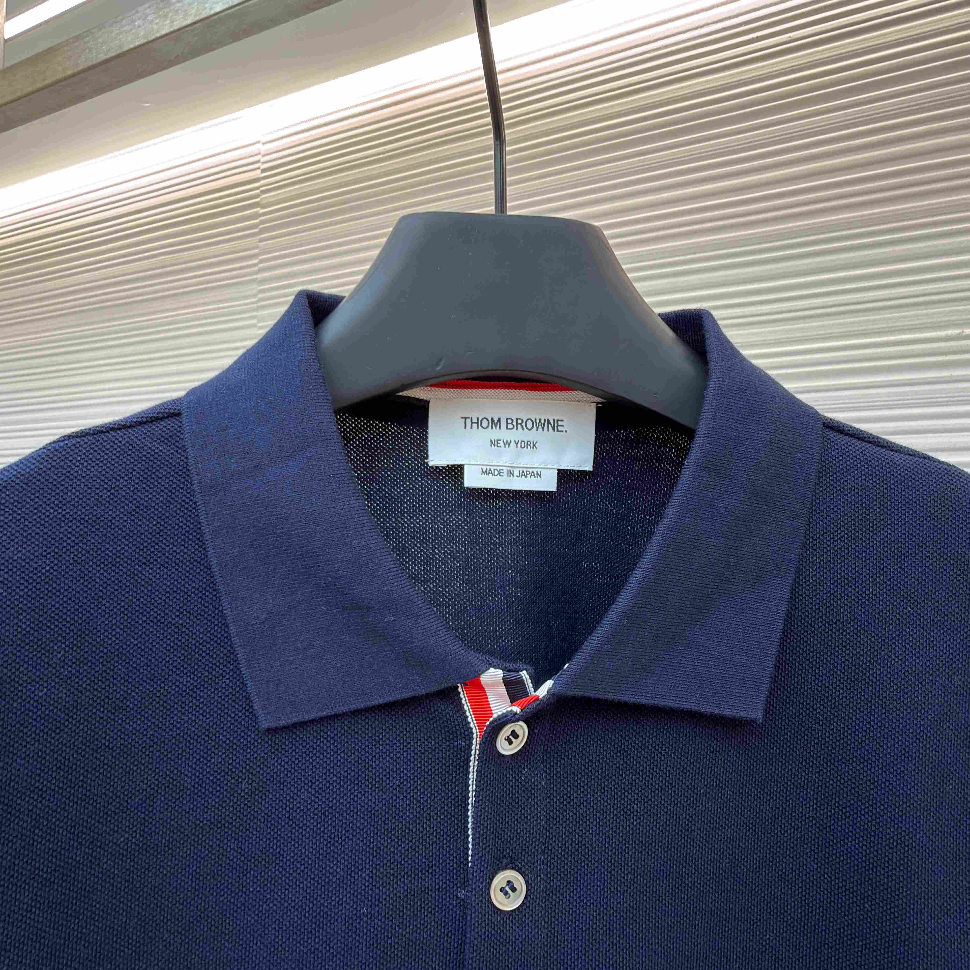 Thom Browne Classic Pique 4-Bar Short Sleeve Polo   - DesignerGu