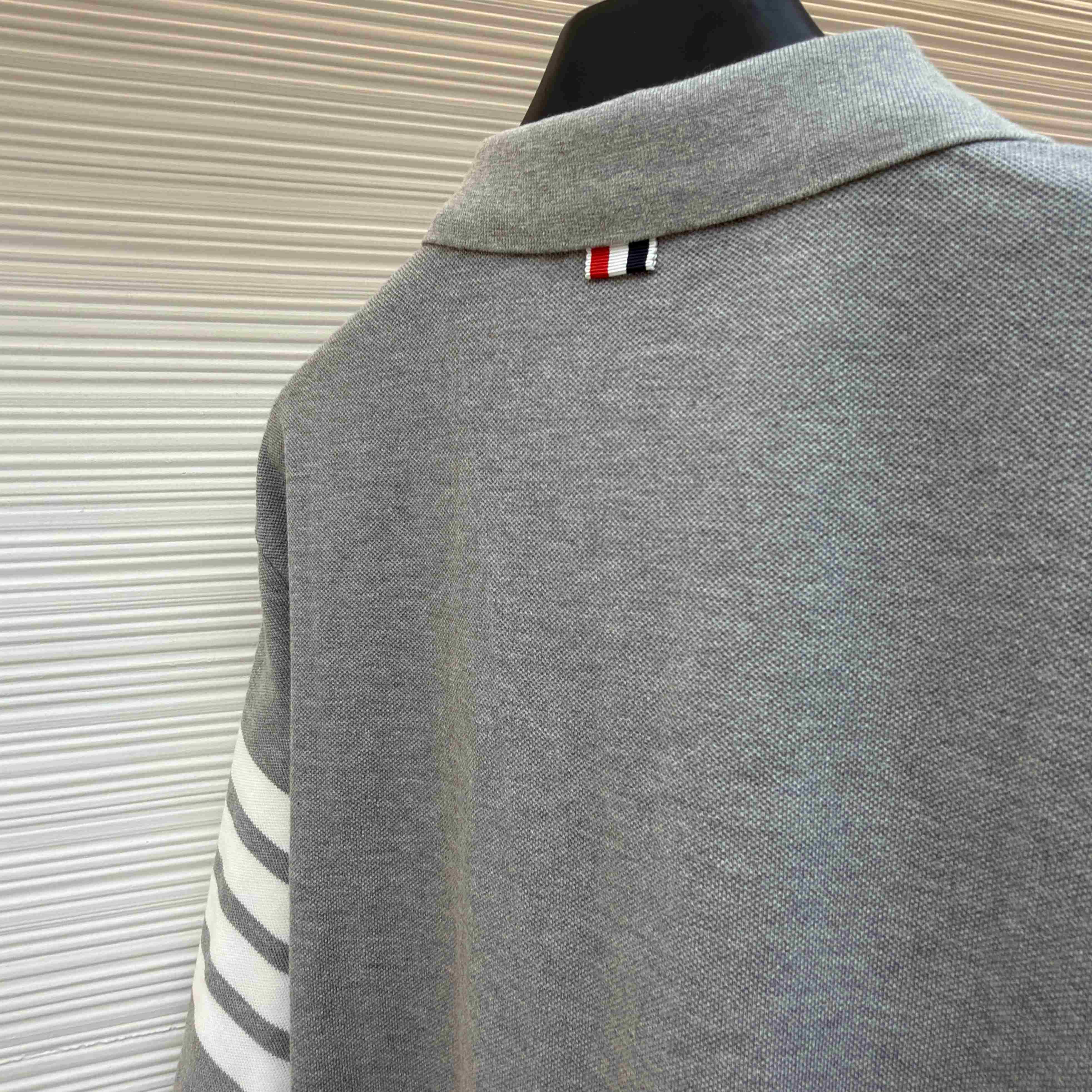 Thom Browne Classic Pique 4-Bar Short Sleeve Polo   - DesignerGu