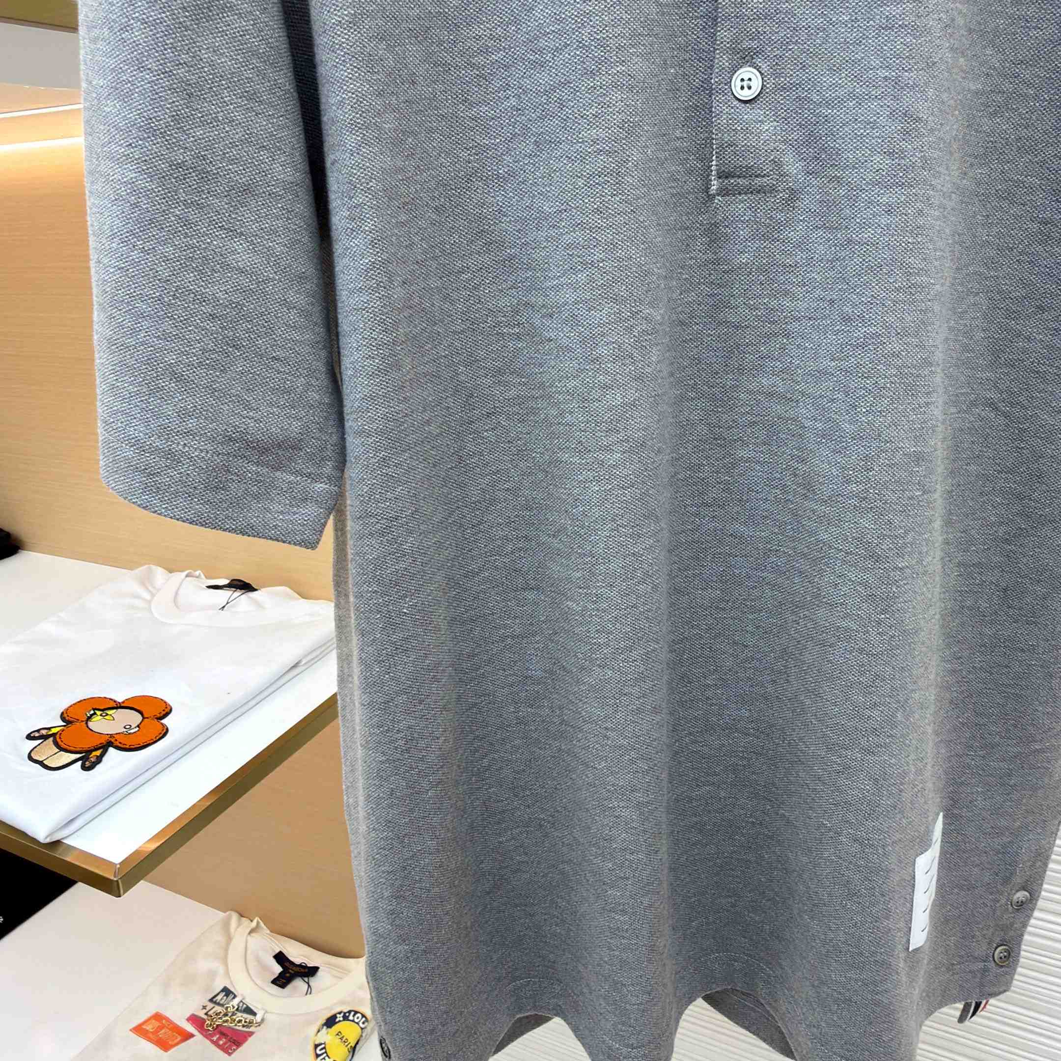 Thom Browne Classic Pique 4-Bar Short Sleeve Polo   - DesignerGu