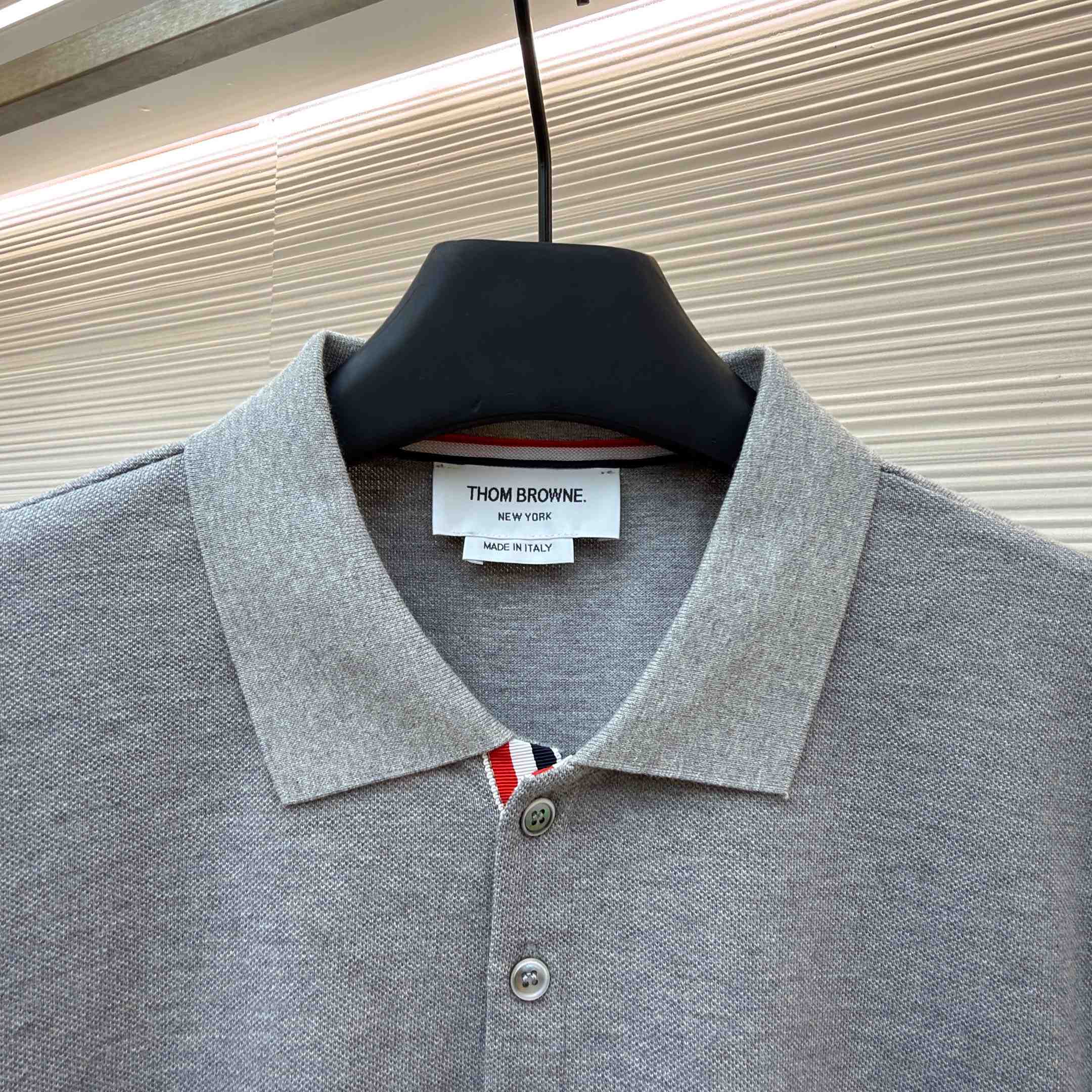 Thom Browne Classic Pique 4-Bar Short Sleeve Polo   - DesignerGu