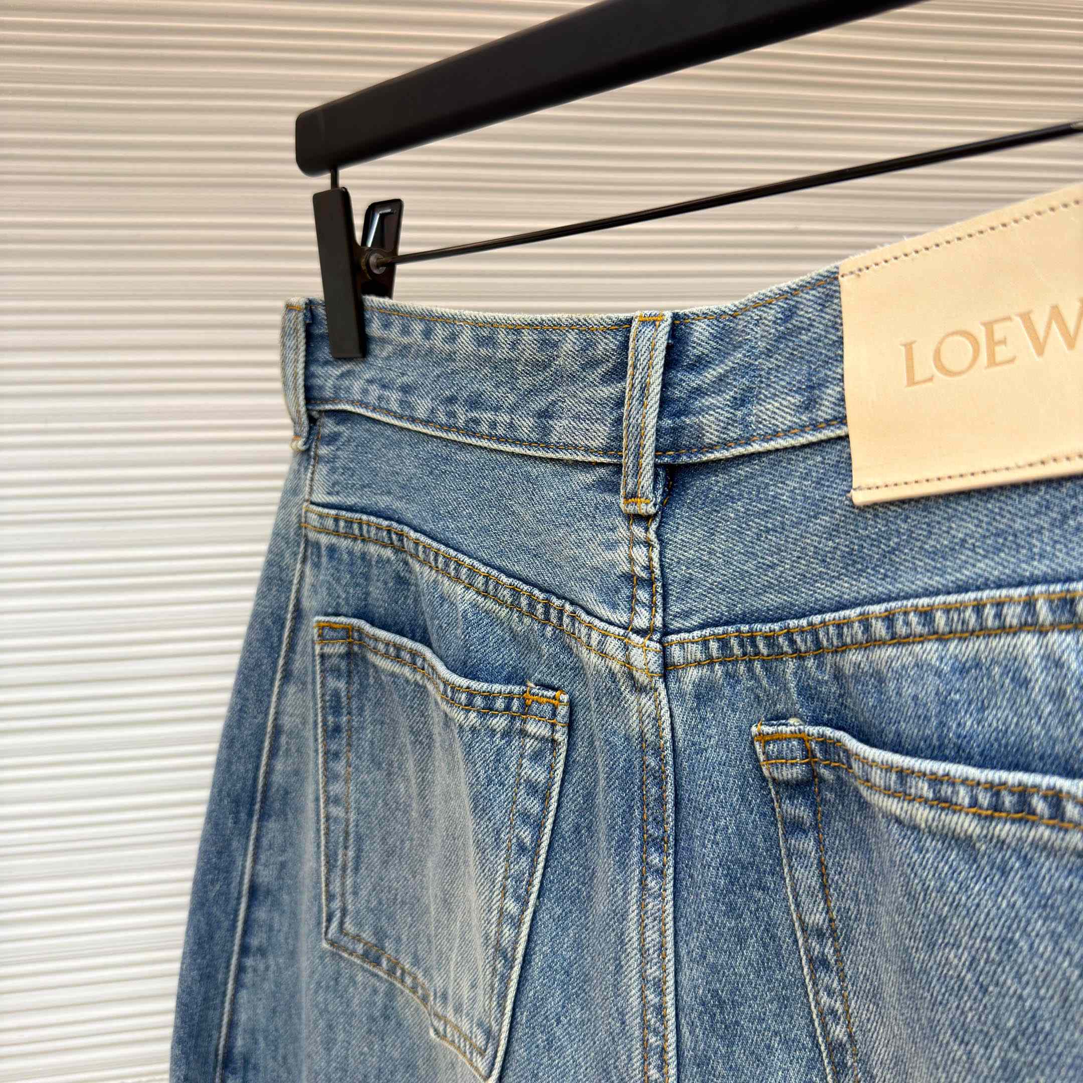Loewe Anagram Barrel Jeans 'Washed Denim' - DesignerGu