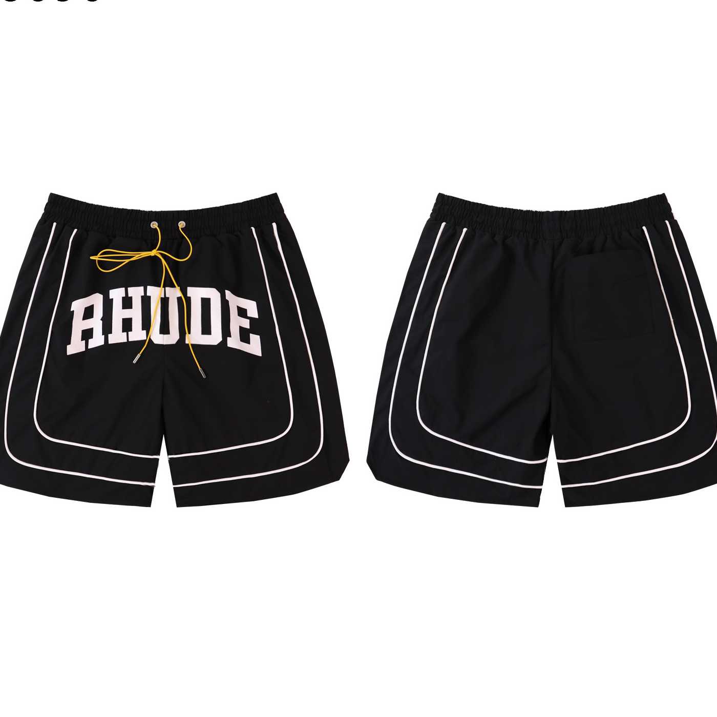 Rhude Baggy Collegiate Logo Short - DesignerGu