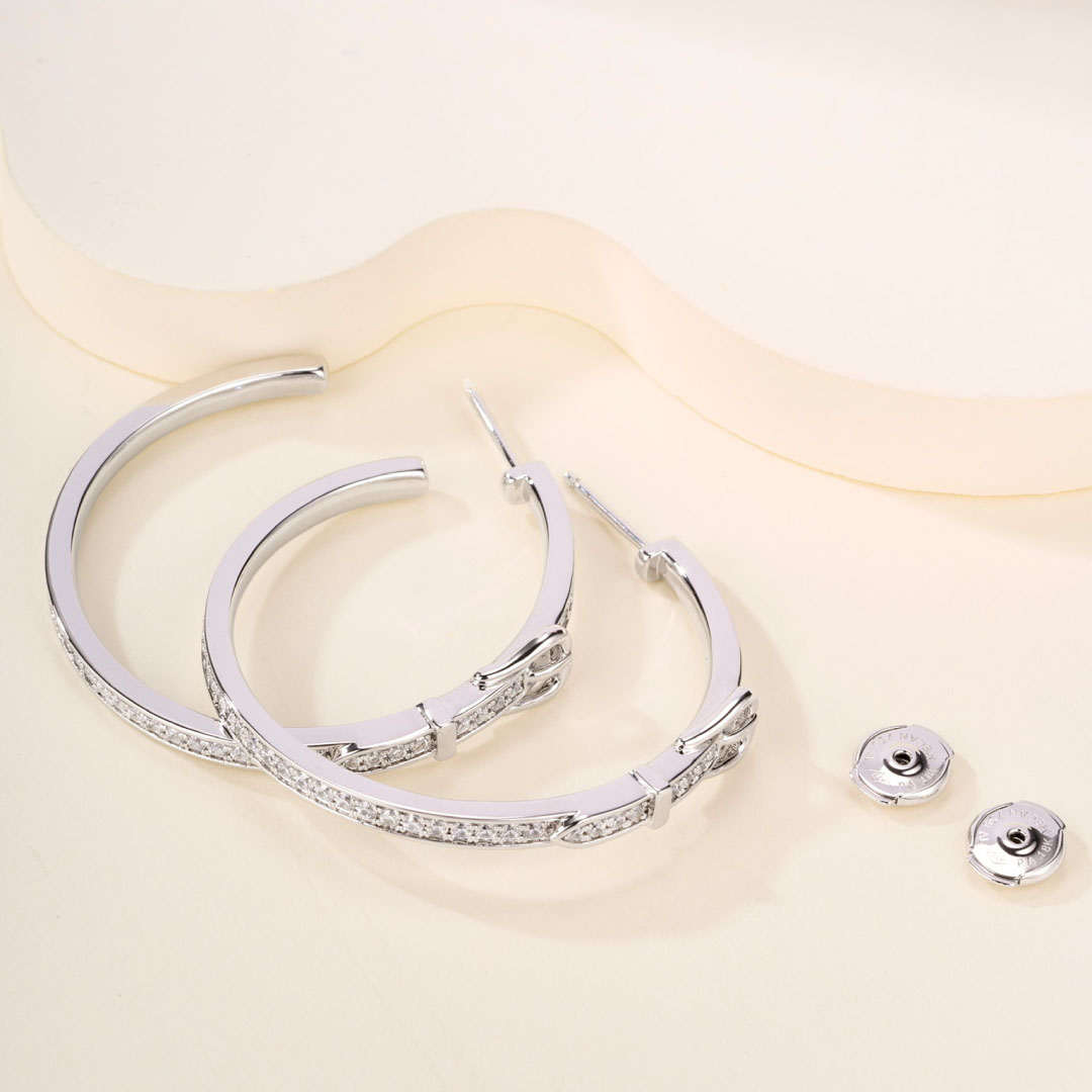 Hermes Etriviere Dangle Earrings, Large Model - DesignerGu