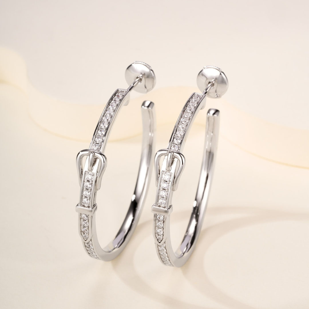 Hermes Etriviere Dangle Earrings, Large Model - DesignerGu