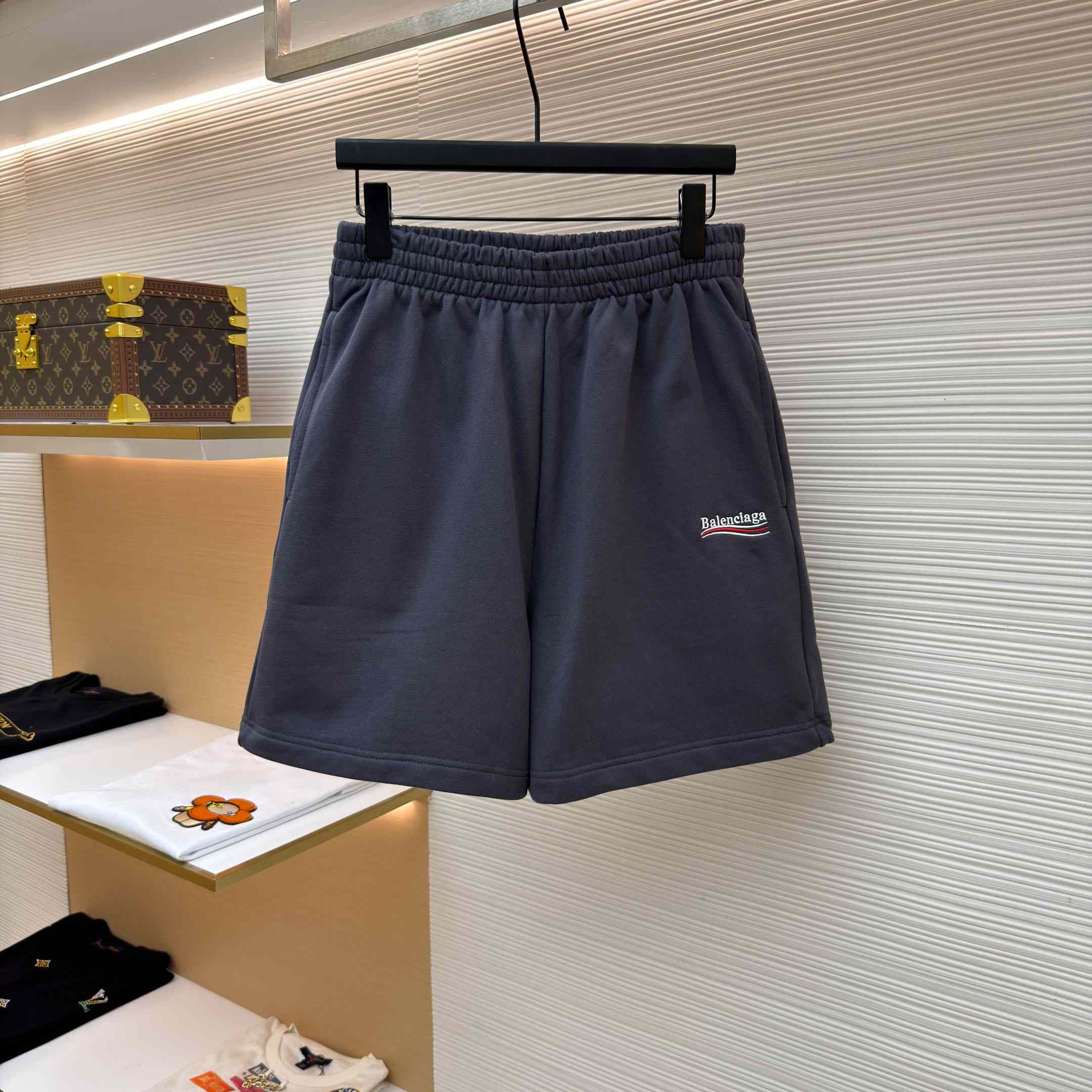 Balenciaga Sweatshorts 'Dark Grey/White' - DesignerGu