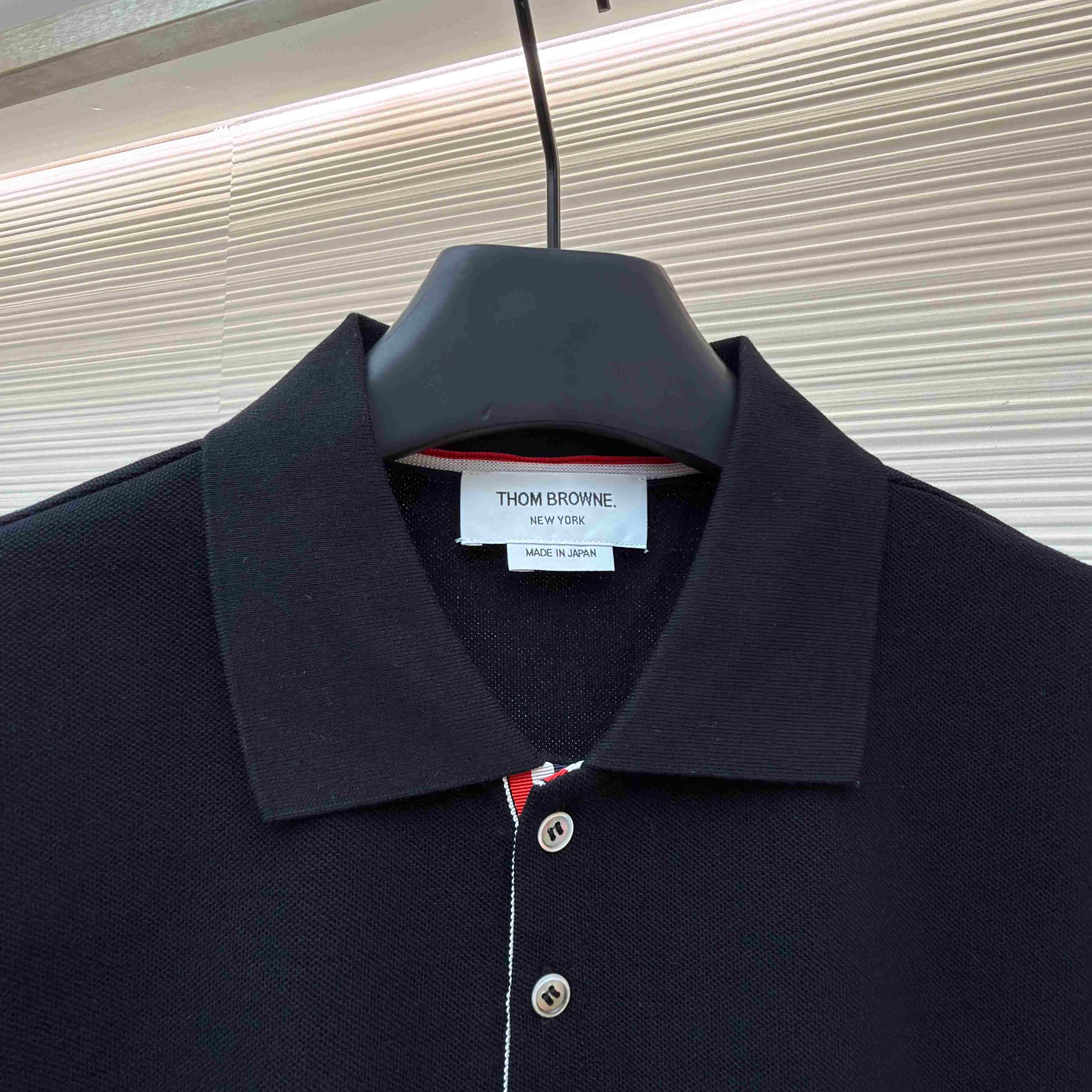 Thom Browne Classic Pique 4-Bar Short Sleeve Polo   - DesignerGu