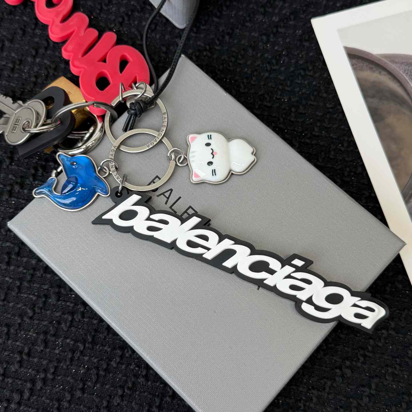 Balenciaga Turner Charm/Keychain In Multicolored - DesignerGu
