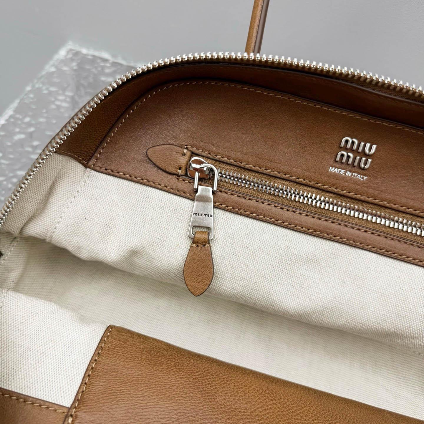 Miu Miu Vivant Nappa Leather Bag - DesignerGu