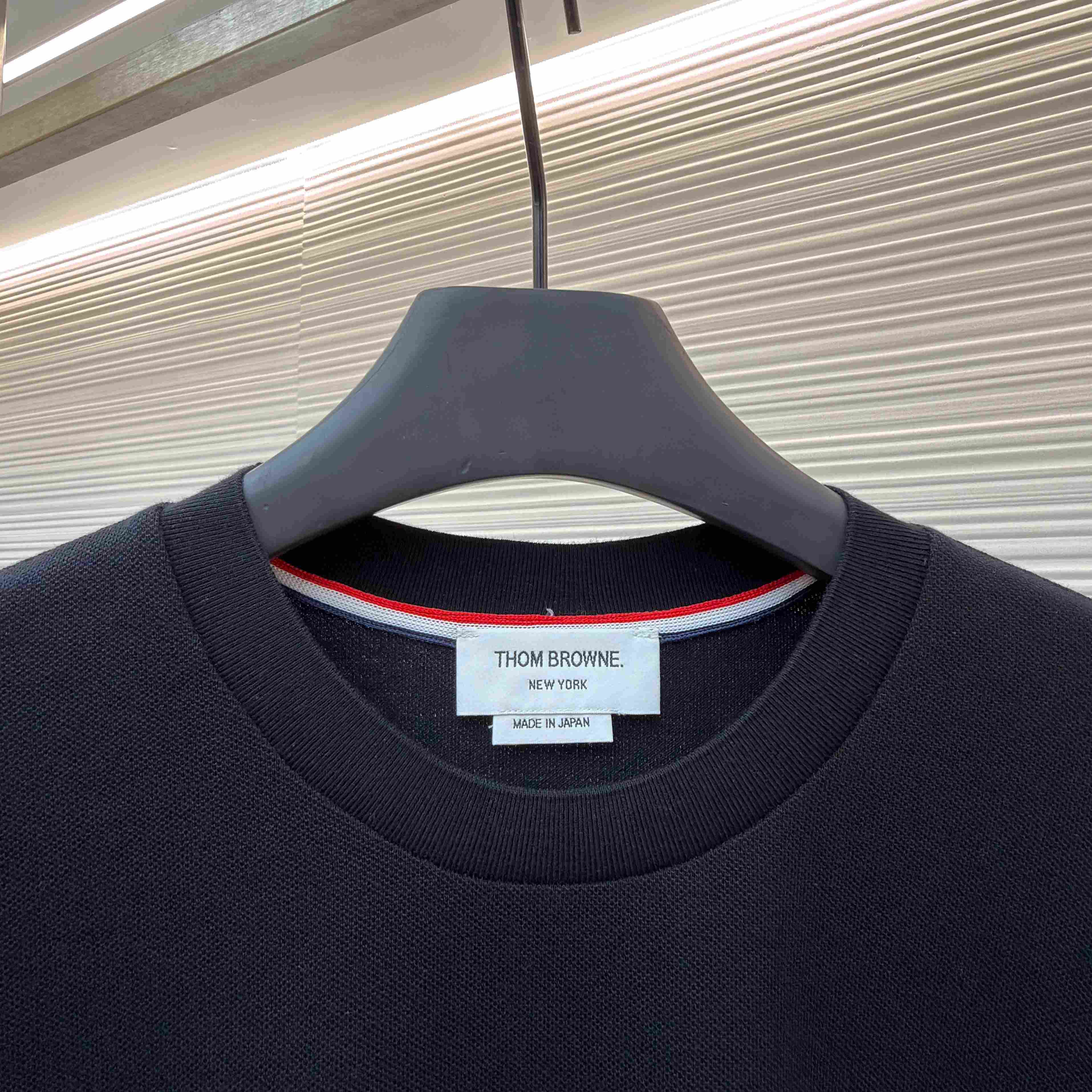 Thom Browne Cotton 4-Bar Short Sleeve T-Shirt - DesignerGu