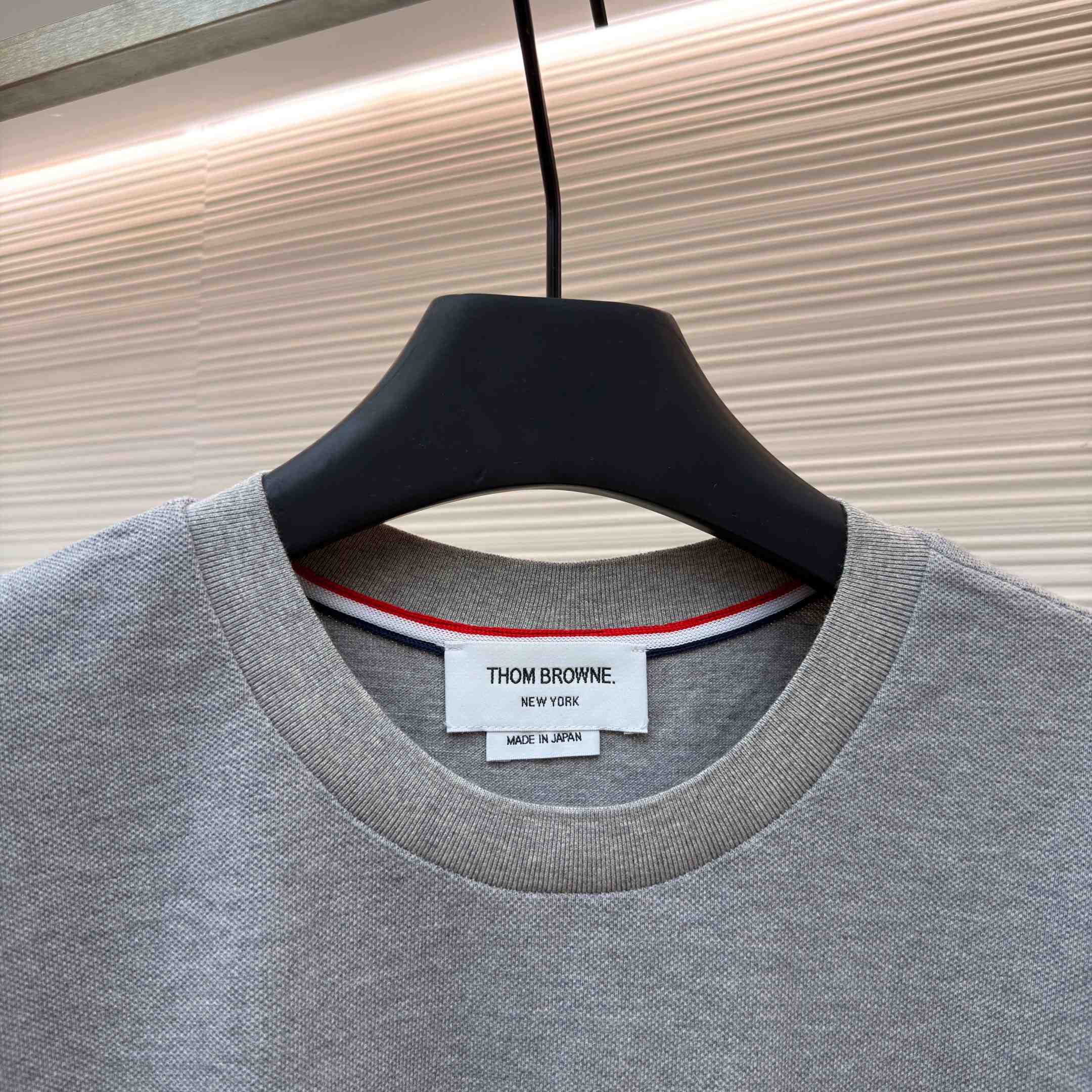 Thom Browne Cotton 4-Bar Short Sleeve T-Shirt - DesignerGu