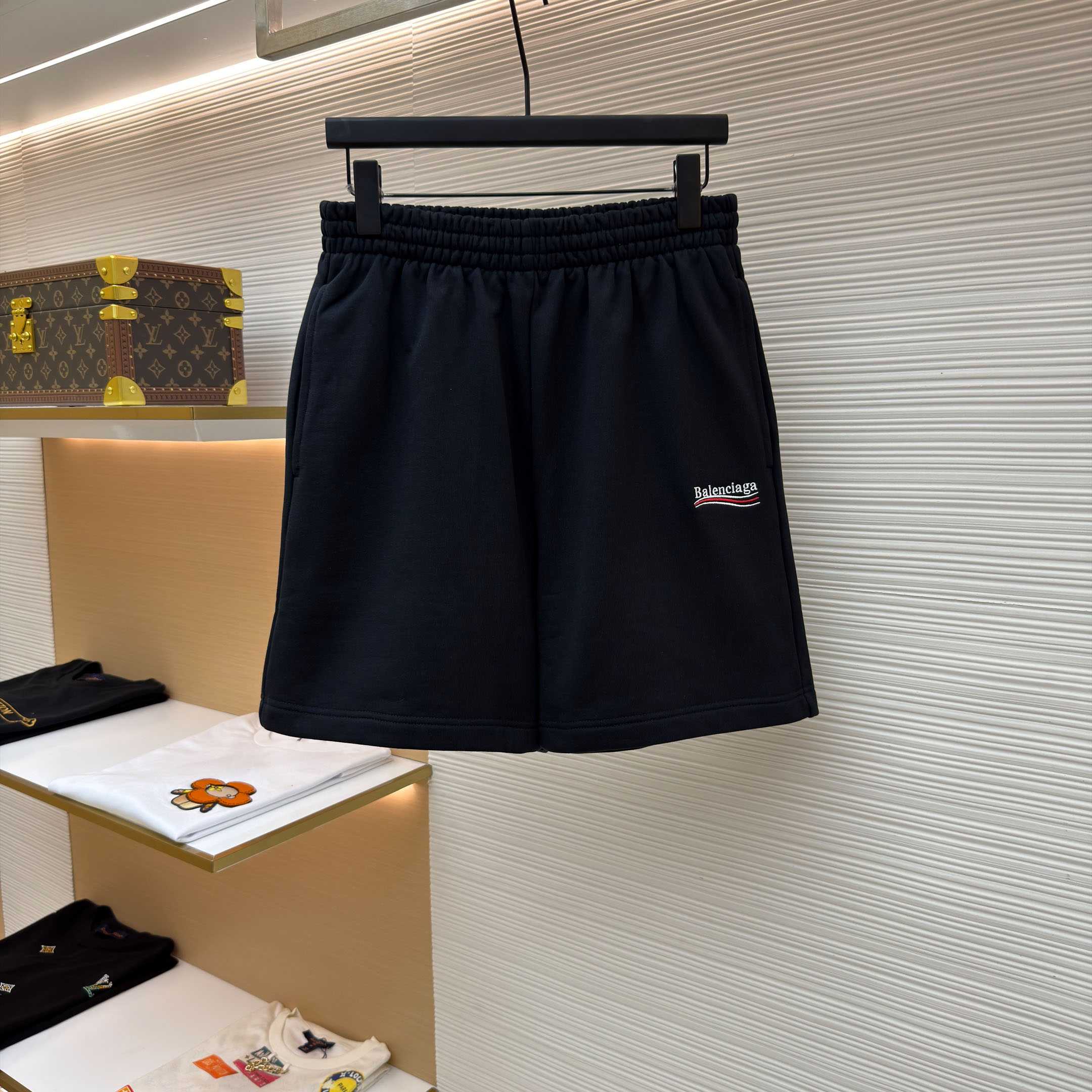 Balenciaga Political Campaign Shorts 'Black/White' - DesignerGu