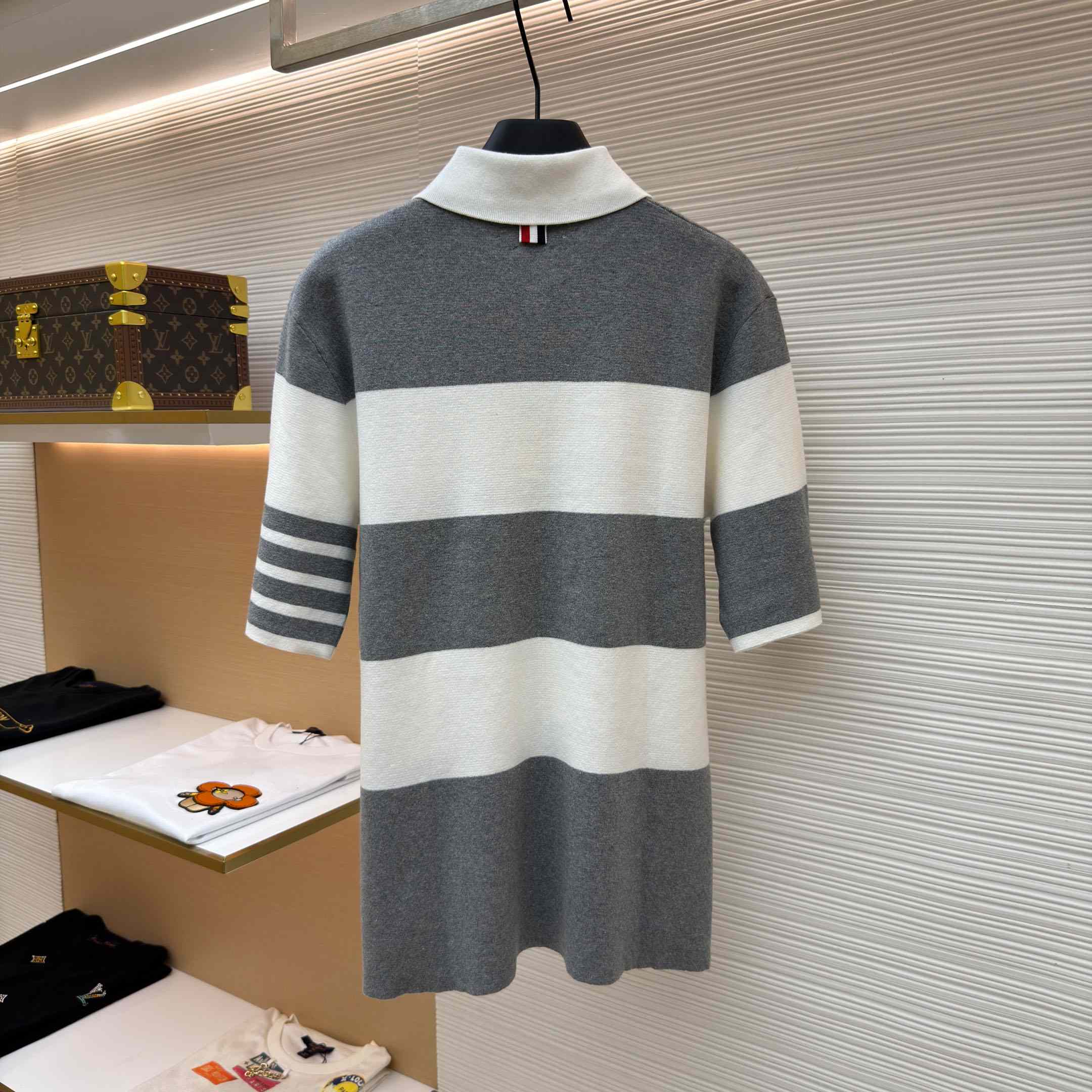 Thom Browne Striped Polo Shirt - DesignerGu