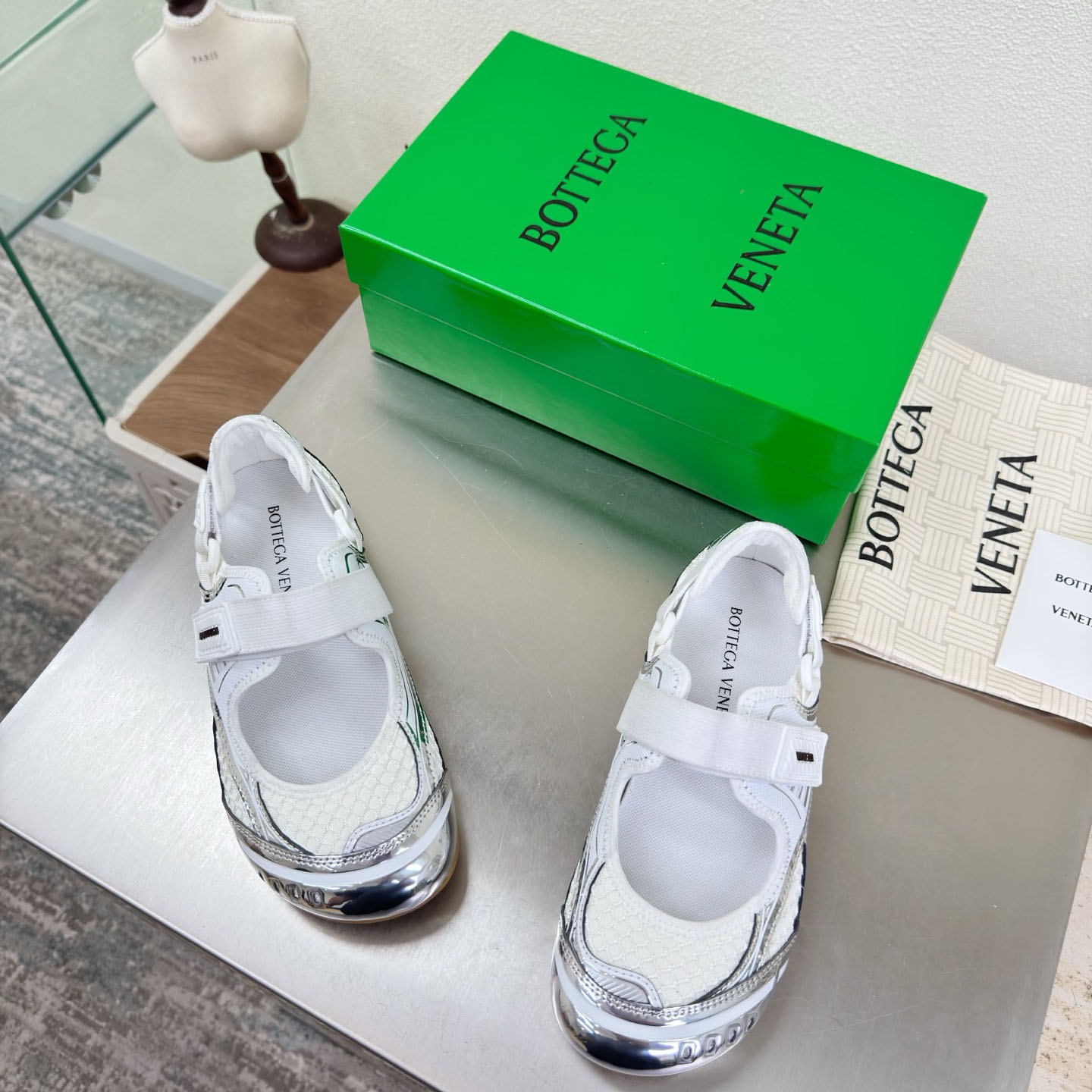 Bottega Veneta Orbit Flash Mary-Jane Sneaker - DesignerGu