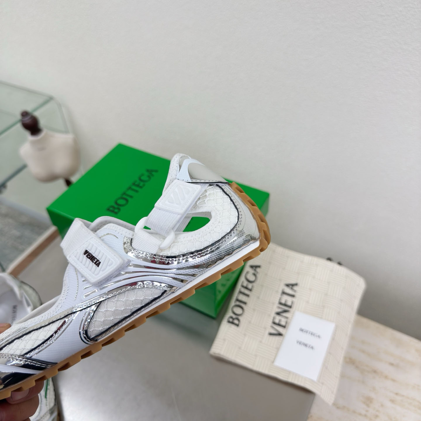 Bottega Veneta Orbit Flash Mary-Jane Sneaker - DesignerGu