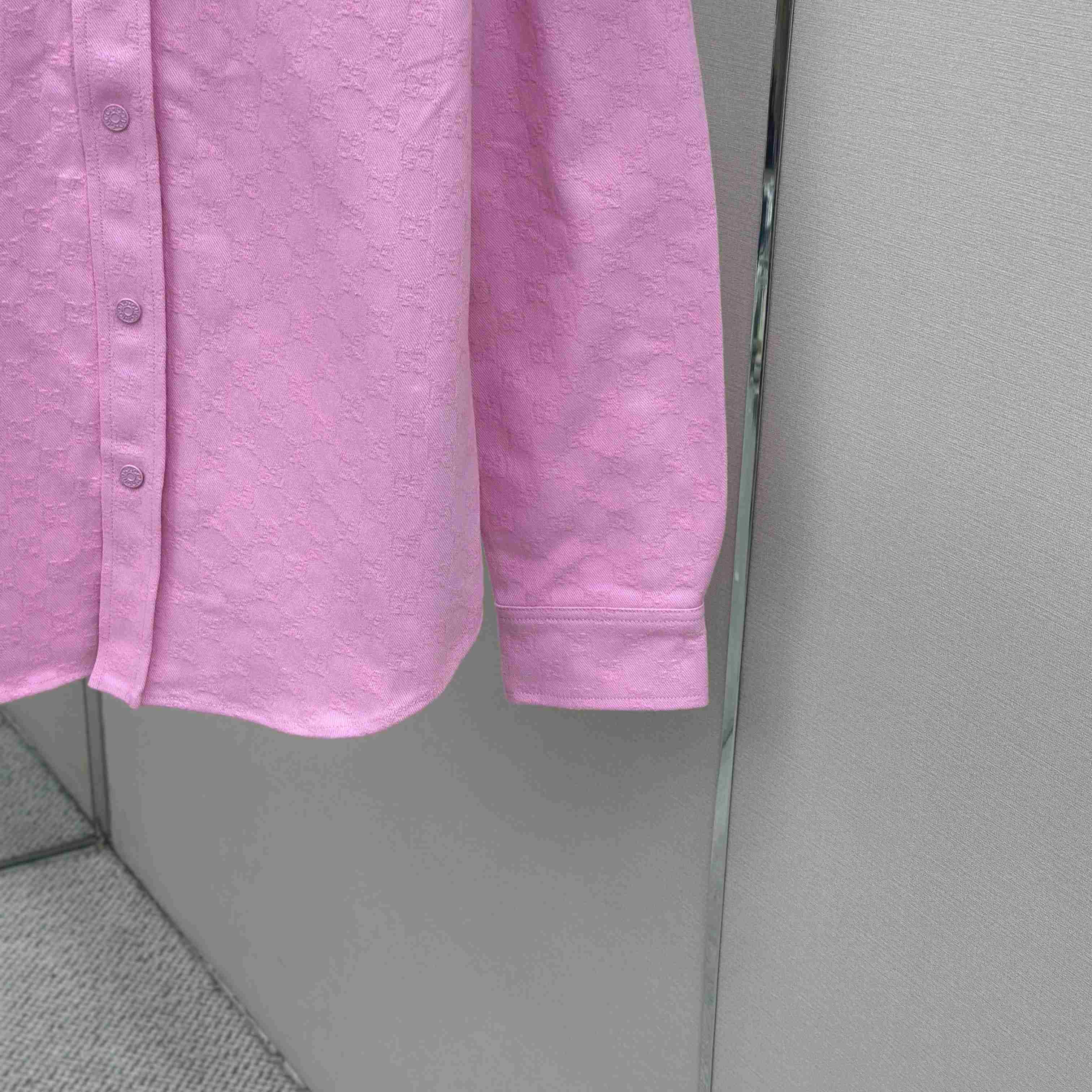 Gucci  Dyed GG Cotton Denim Jacquard Shirt - DesignerGu