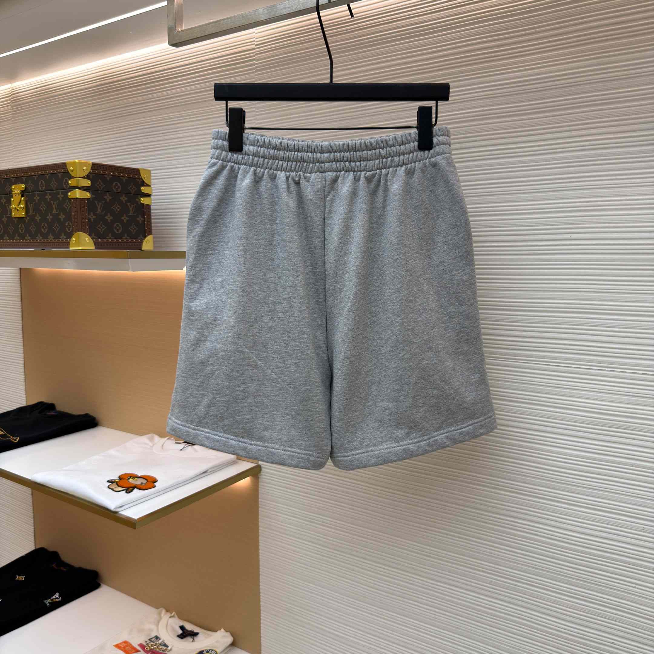 Balenciaga Embroidered Political Campaign Logo Shorts - DesignerGu