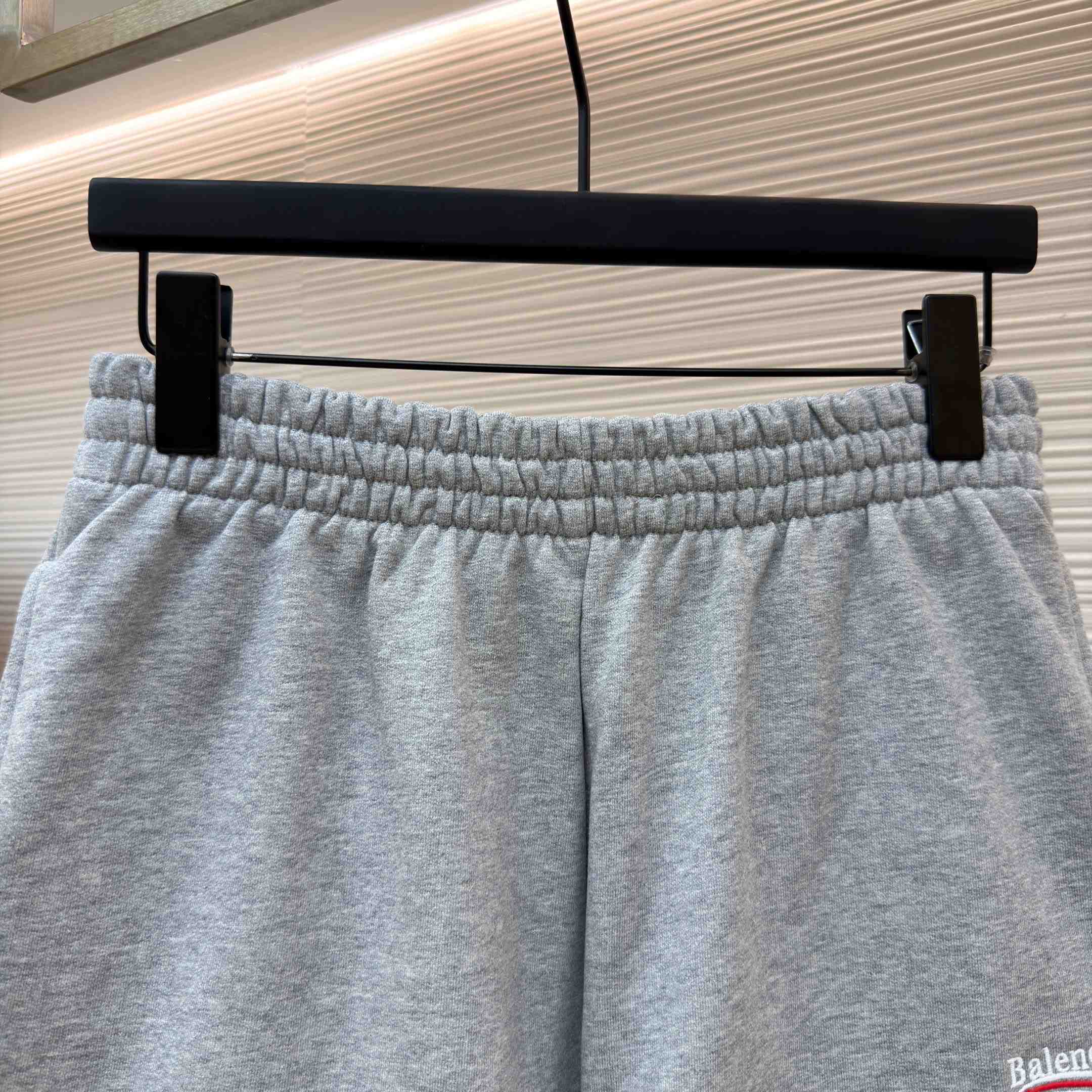 Balenciaga Embroidered Political Campaign Logo Shorts - DesignerGu