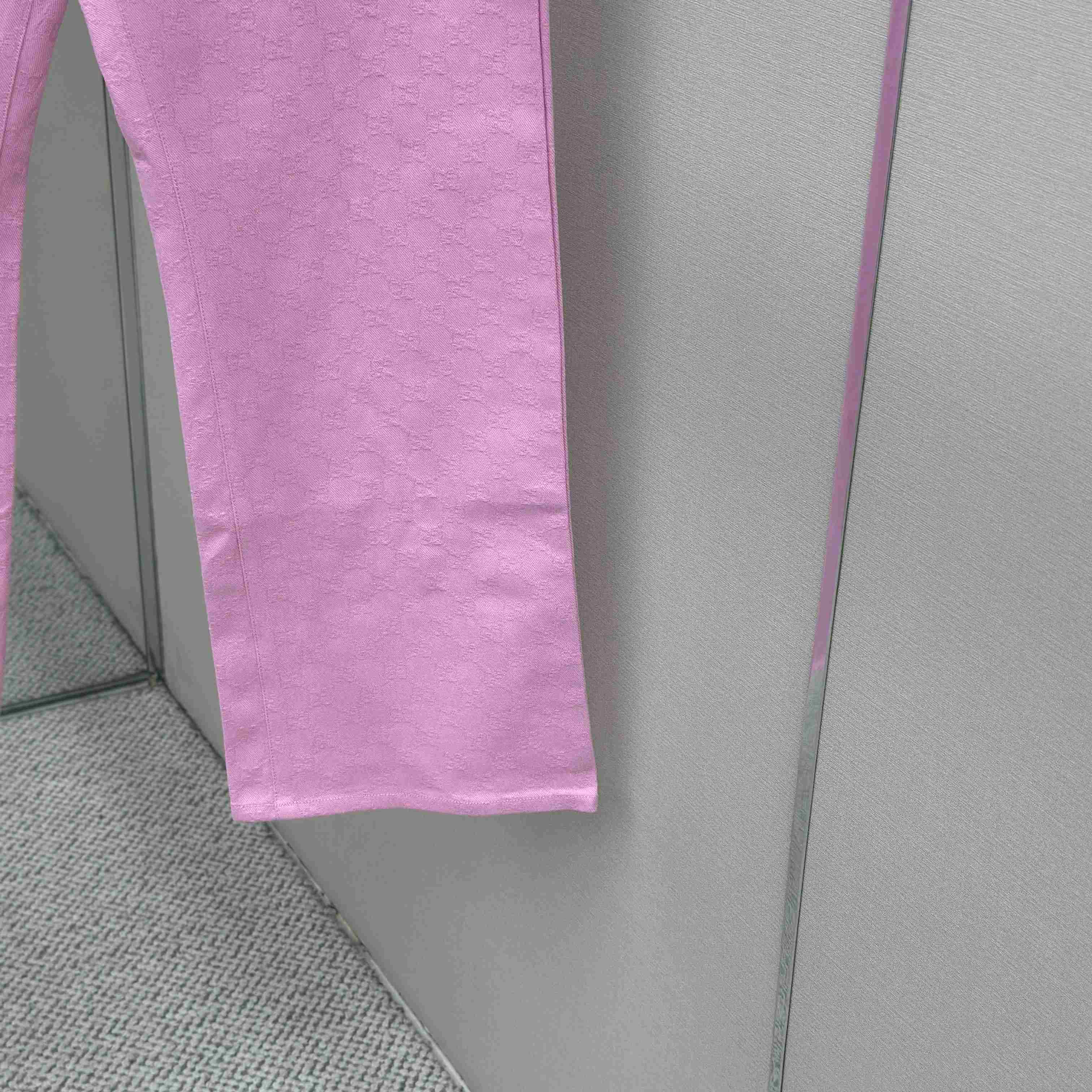 Gucci GG Cotton Denim Jacquard Pants - DesignerGu