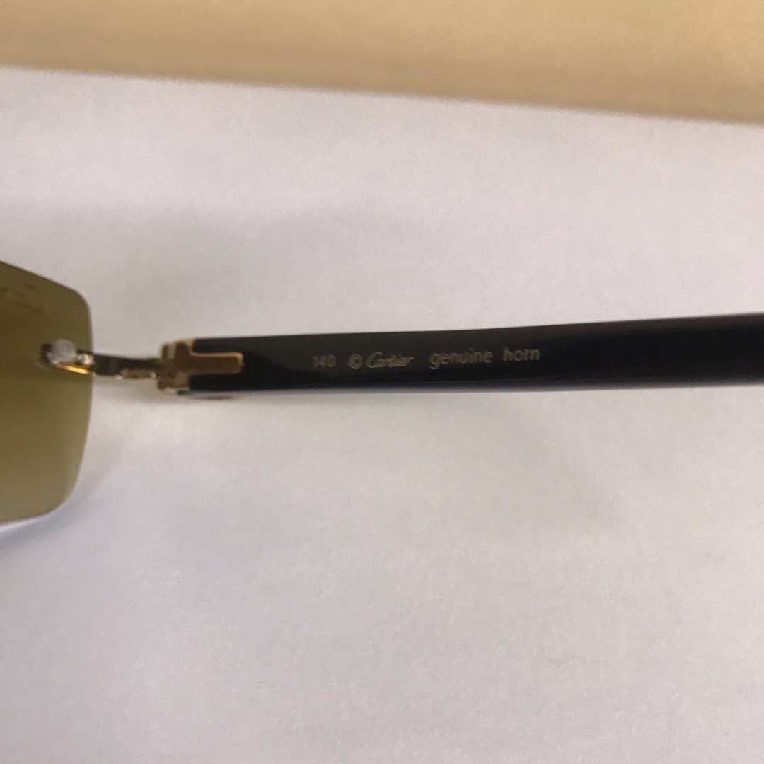 Cartier 3524012 White Mix Black Buffalo Eyeglasses In Gold - 