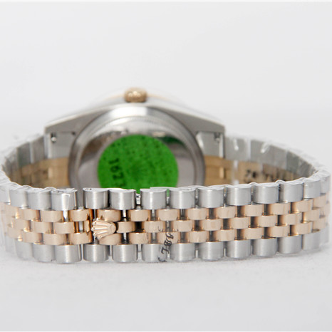 Rolex High Quality Datejust Stainless Steel and Jubille Bracelet Champagne Diamond Dial Full Diamond Bezel Watch - 